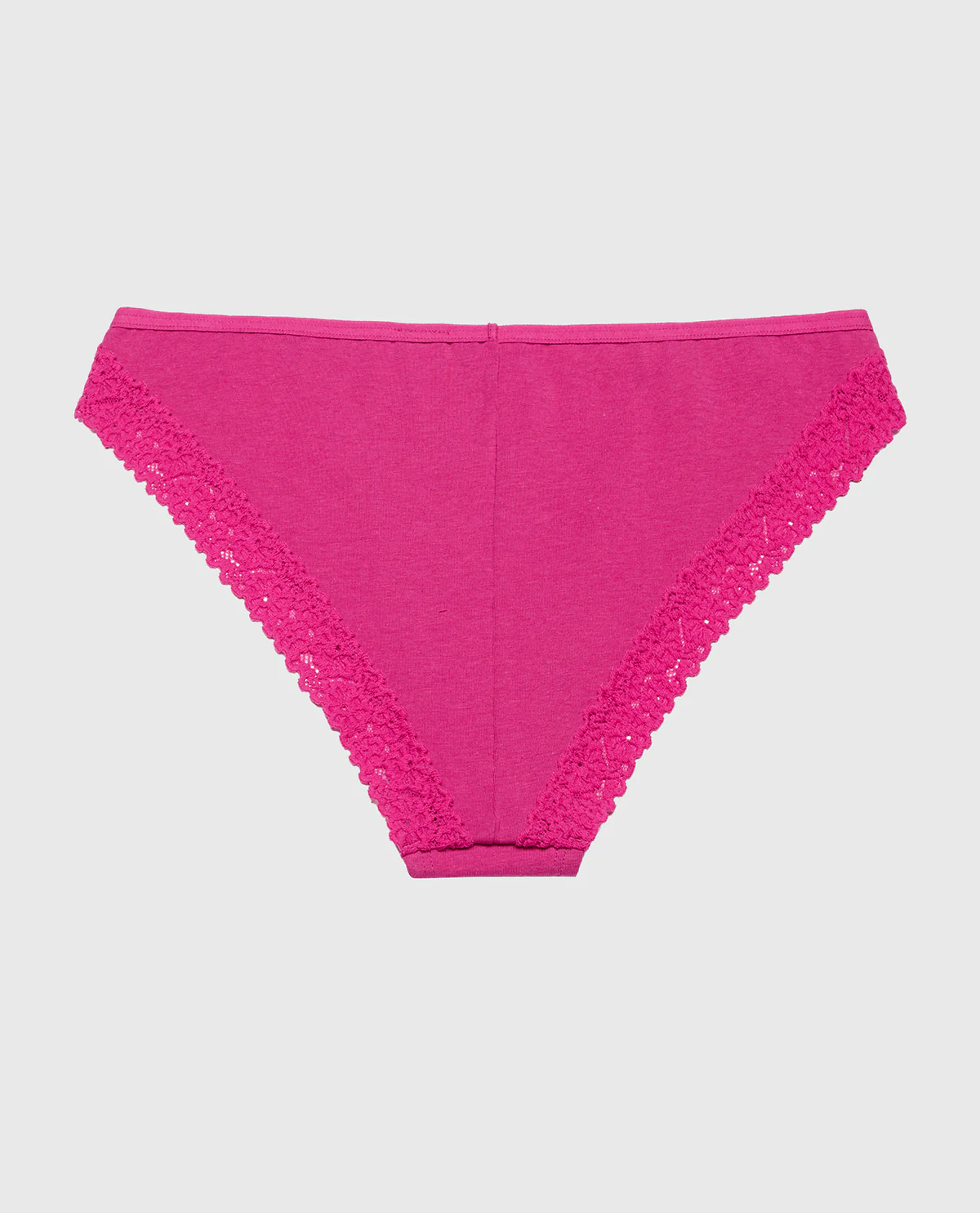 Mini Cheeky Panty with Cozy Trim in Fuchsia Red - Image 5