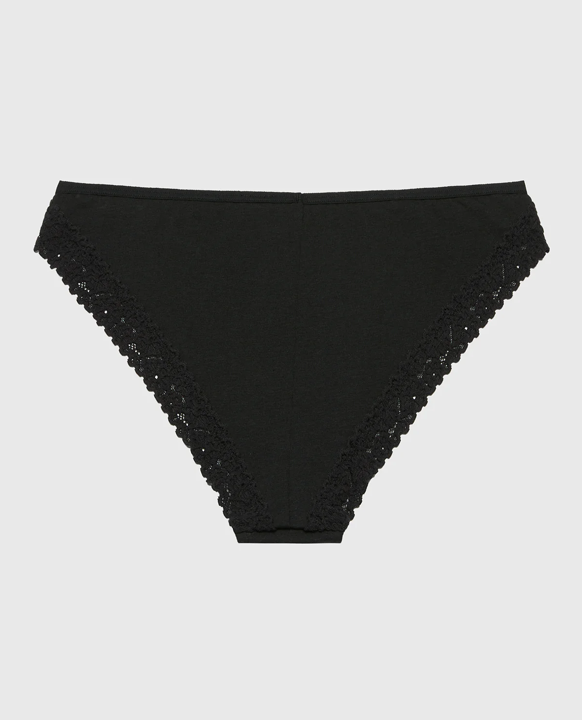 Mini Cheeky Panty with Cozy Trim in Tuxedo Black - Image 5