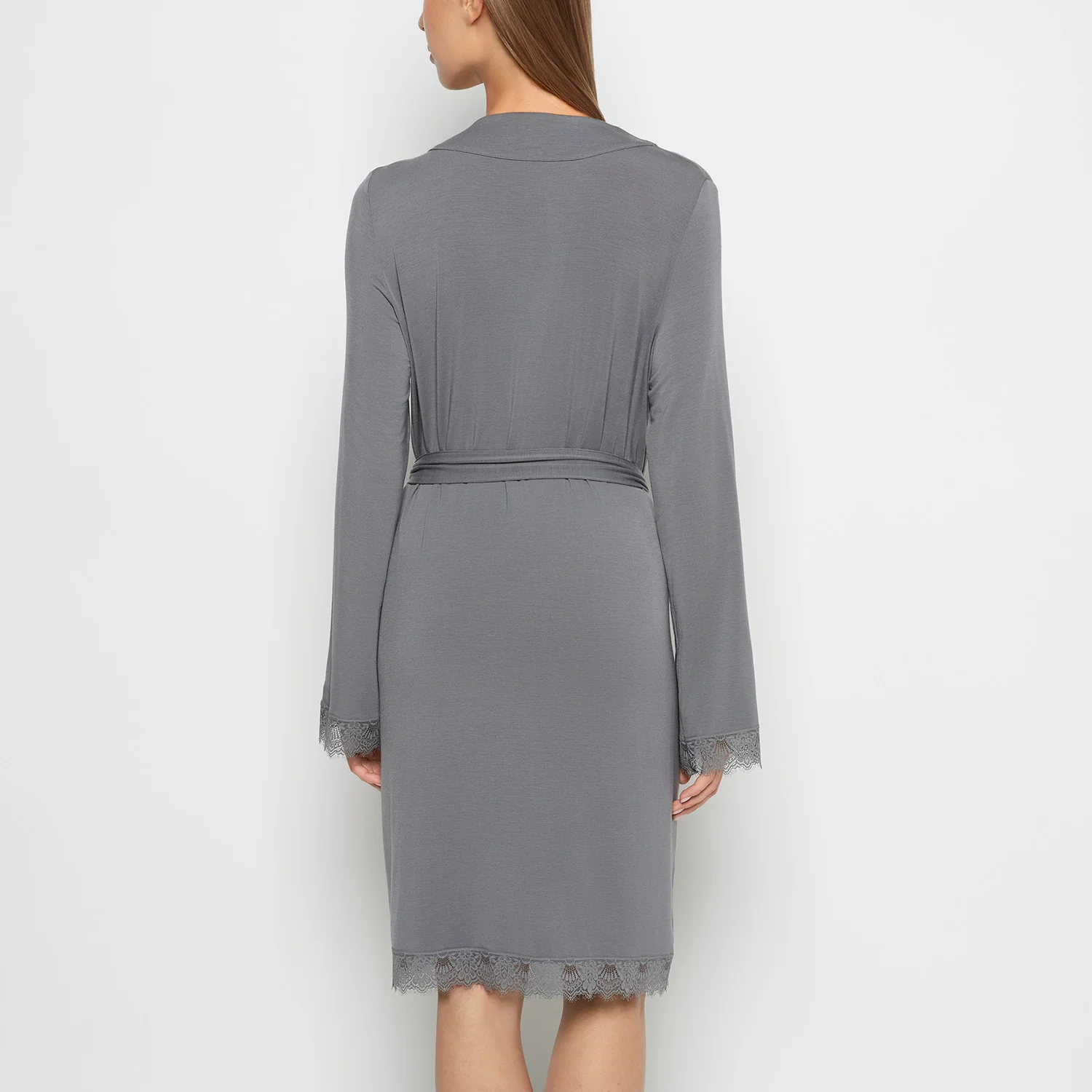 Modal with Lace Trim Rob in Smoked Pearl - Image 3