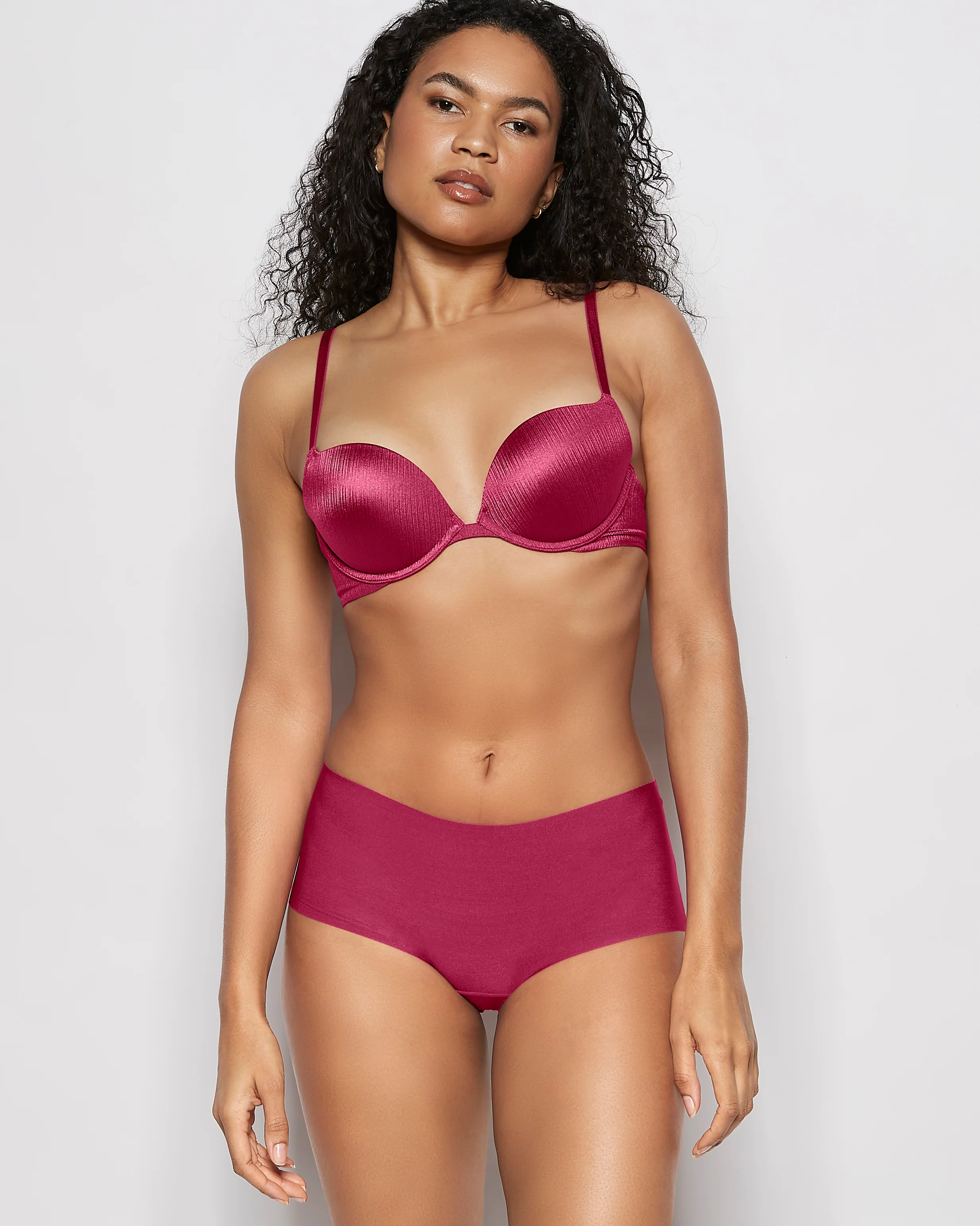 No Show Boyshort Panty in Electric Rouge - Image 6