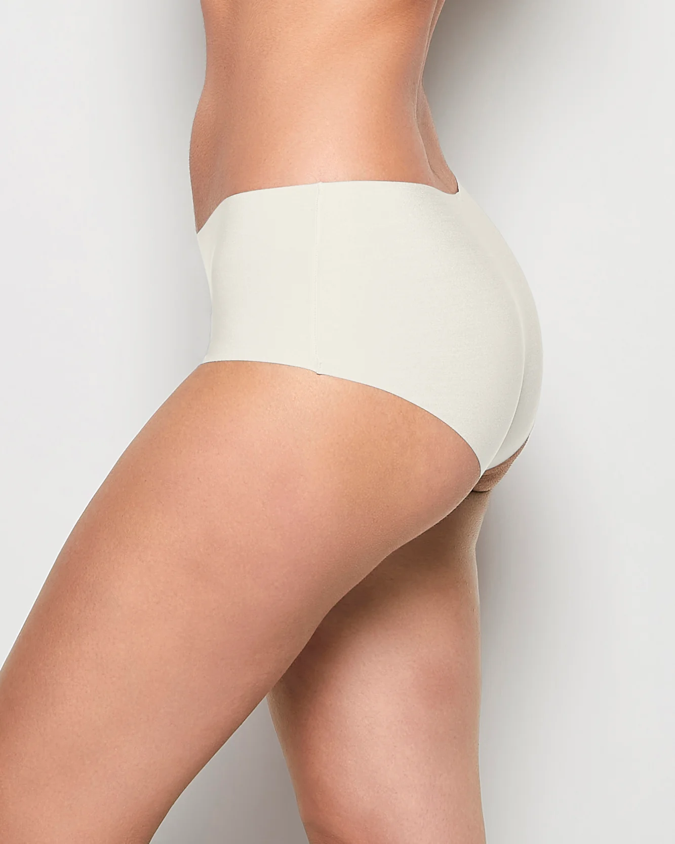 No Show Boyshort Panty in Ivory - Image 2
