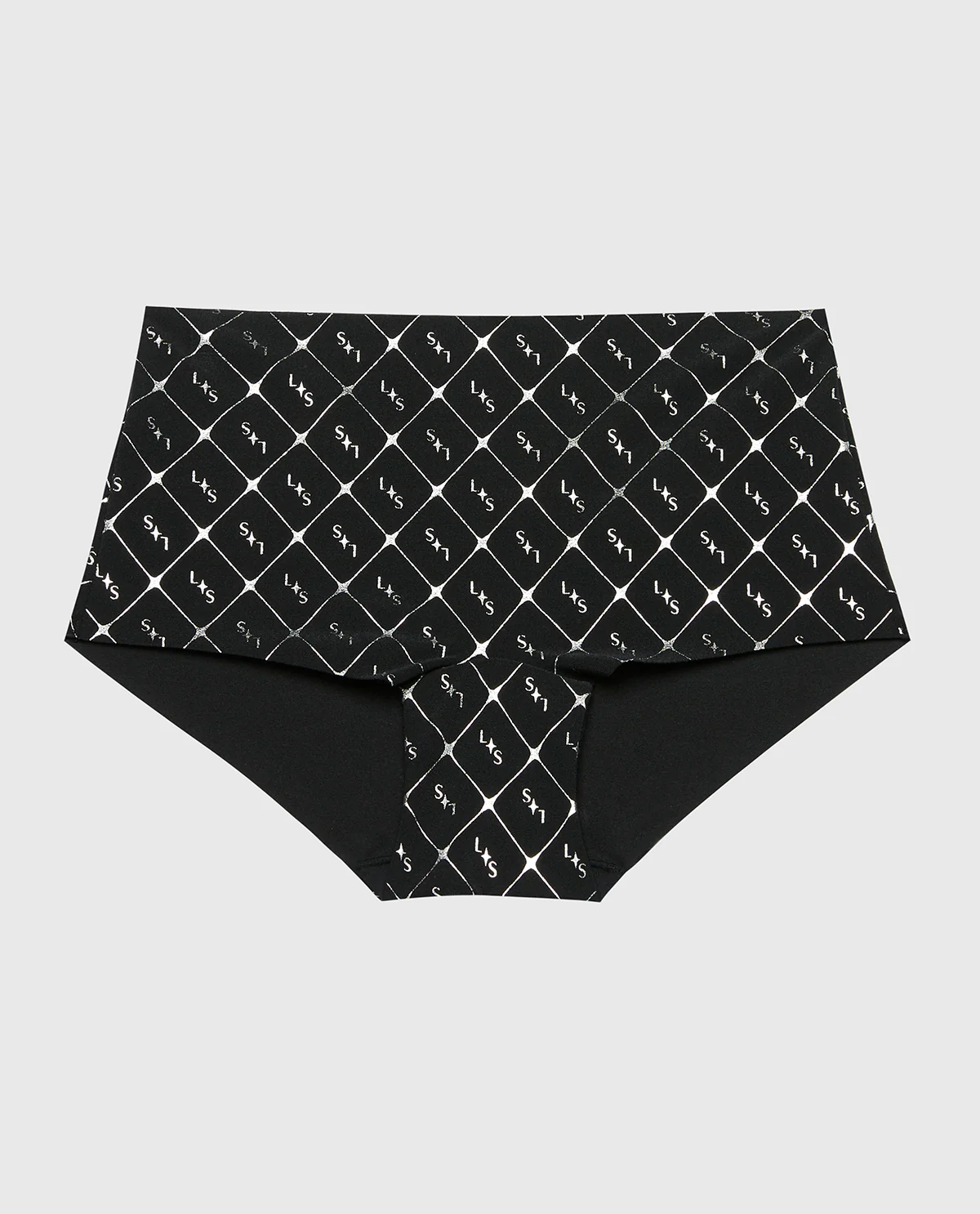 No Show Boyshort Panty in Sparkle Plaid - Image 4