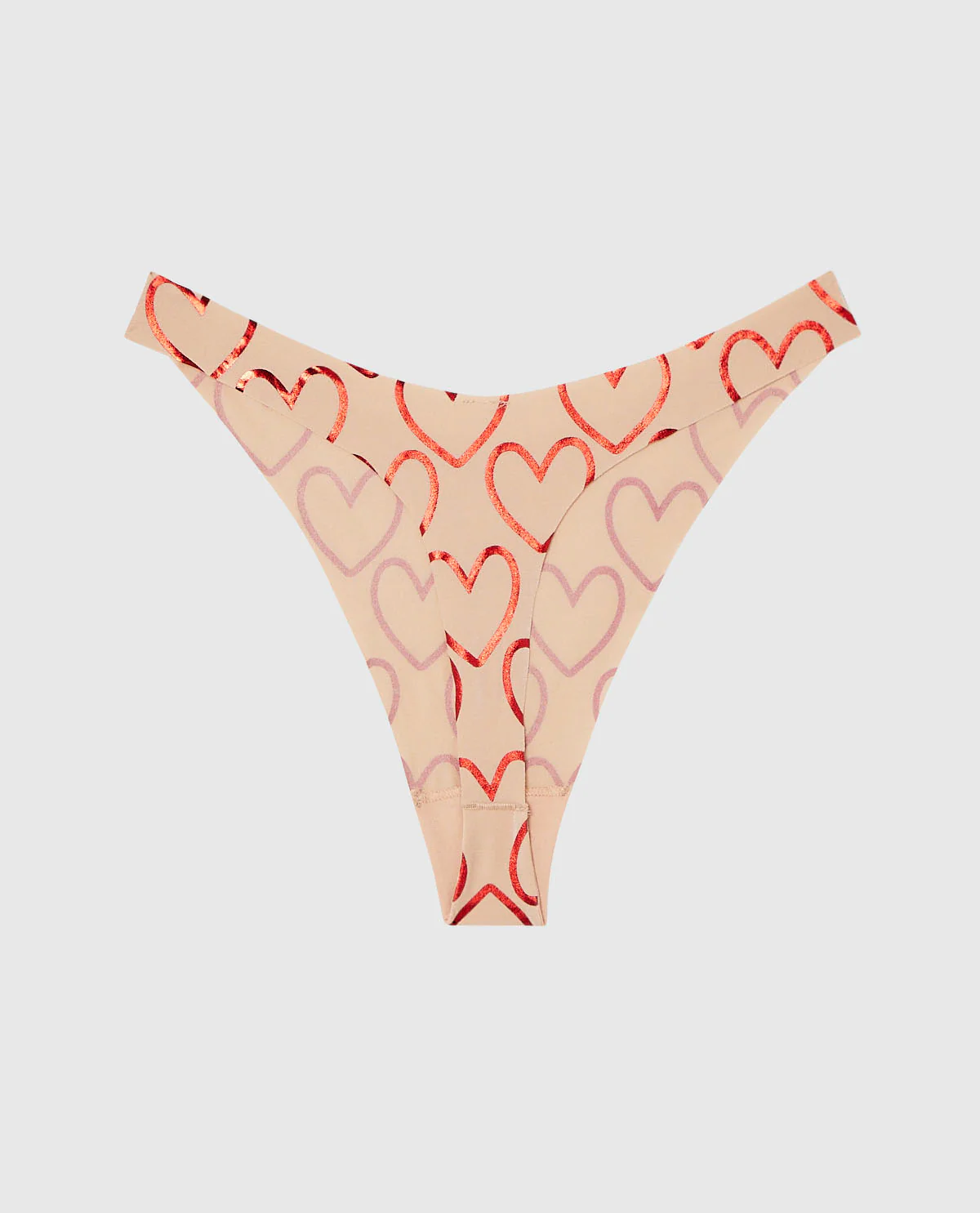 No Show Invisible High Leg Thong Panty - Image 2