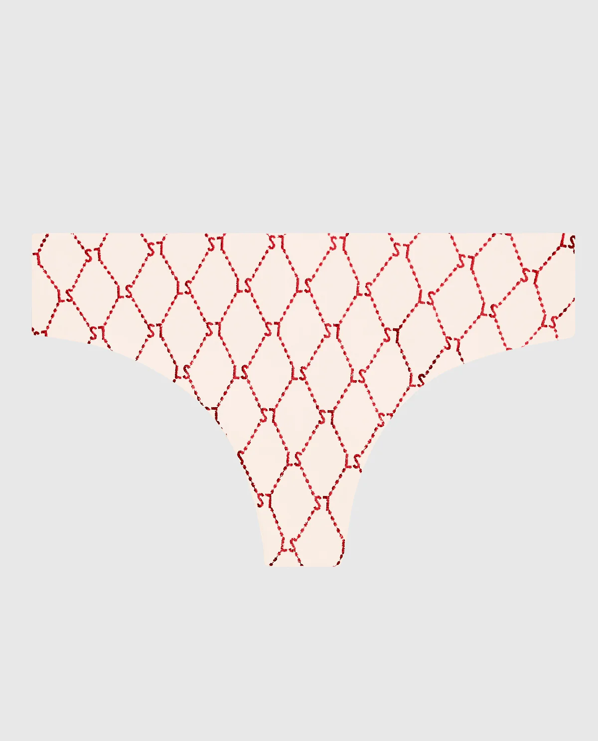 No Show Thong Panty in Foiled LaSenza Fishnet - Image 4