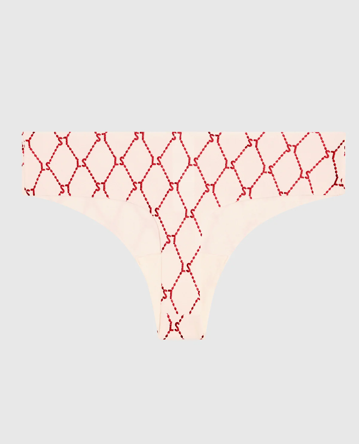 No Show Thong Panty in Foiled LaSenza Fishnet - Image 5