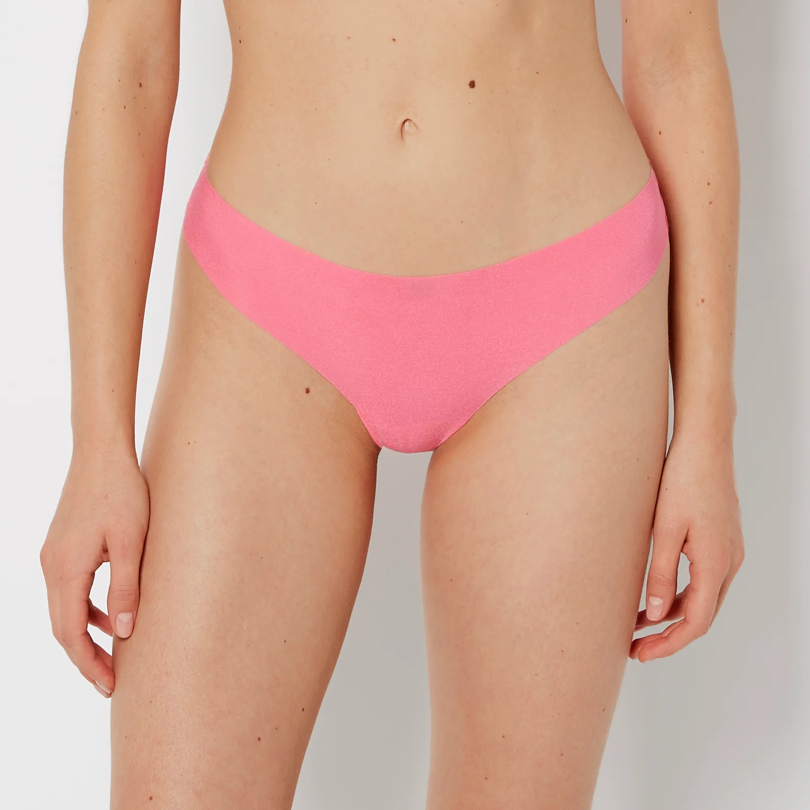 No Show Thong Panty in Hot Pink