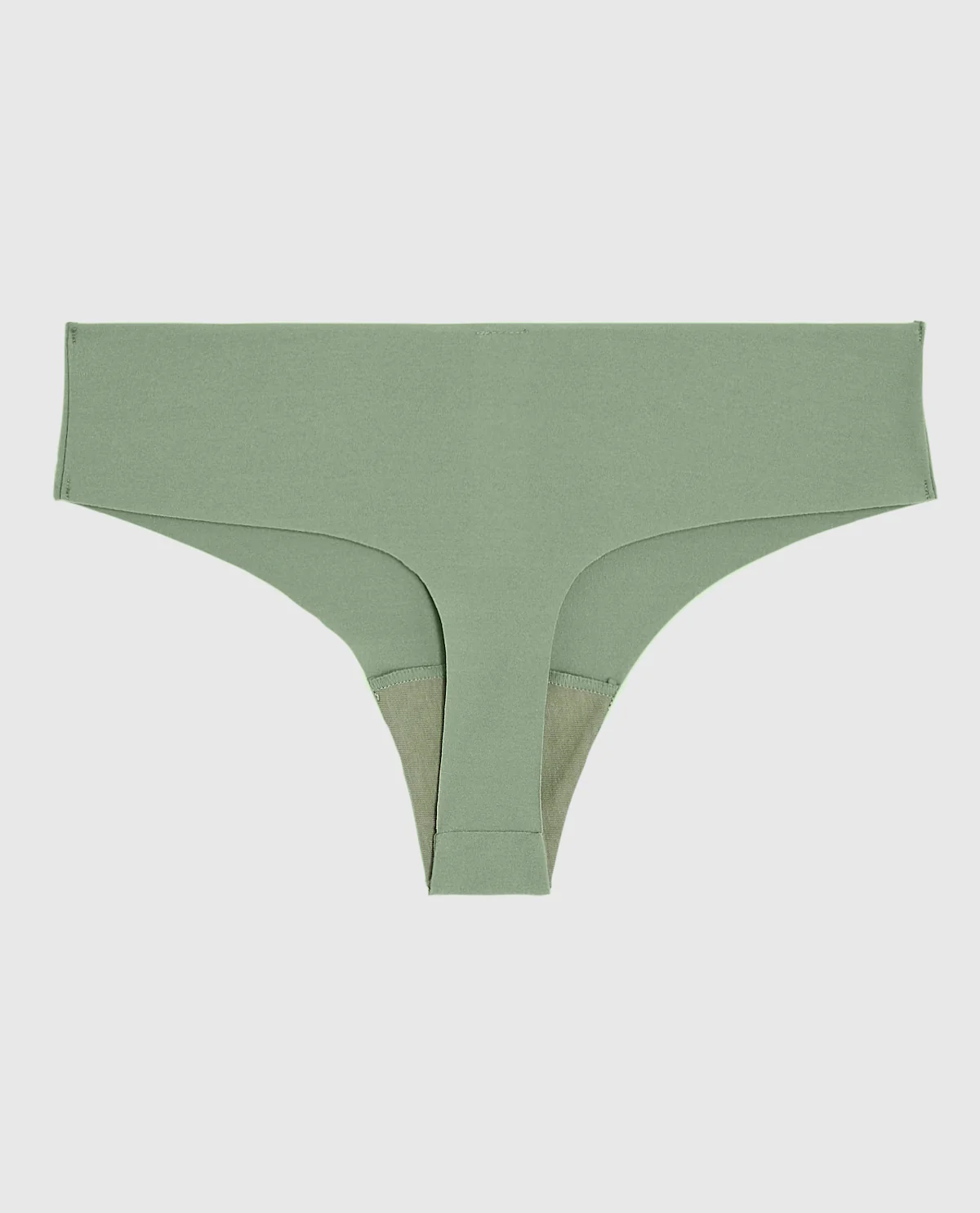 No Show Thong Panty in Soft Sage - Image 5