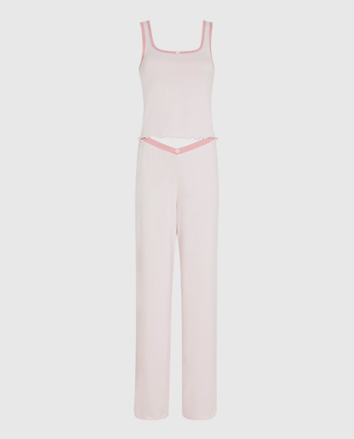 Pajama Pant with Rosette in Pink - Image 7