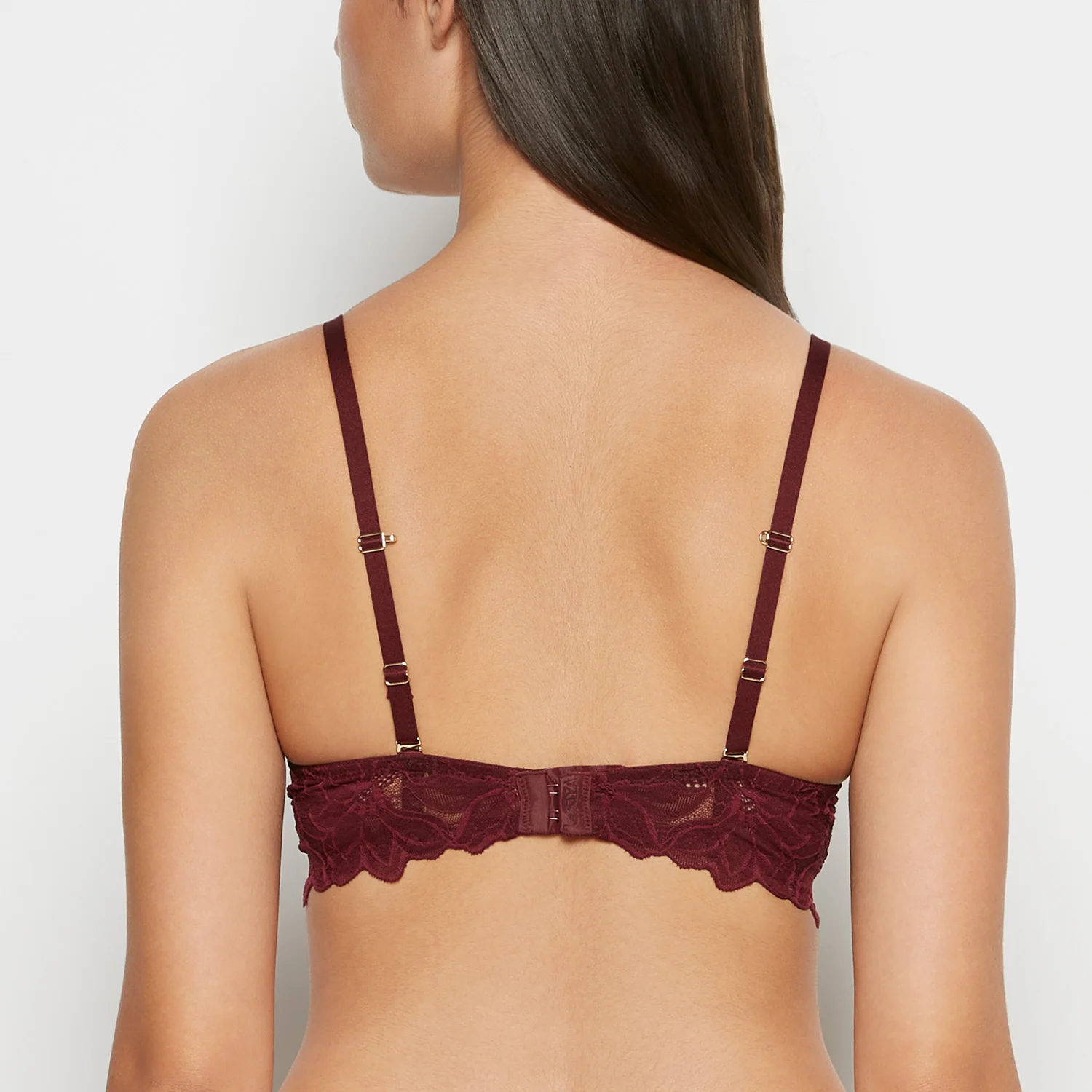 Push up bra with all over Reverie Lace in Russian Ruby - Image 3