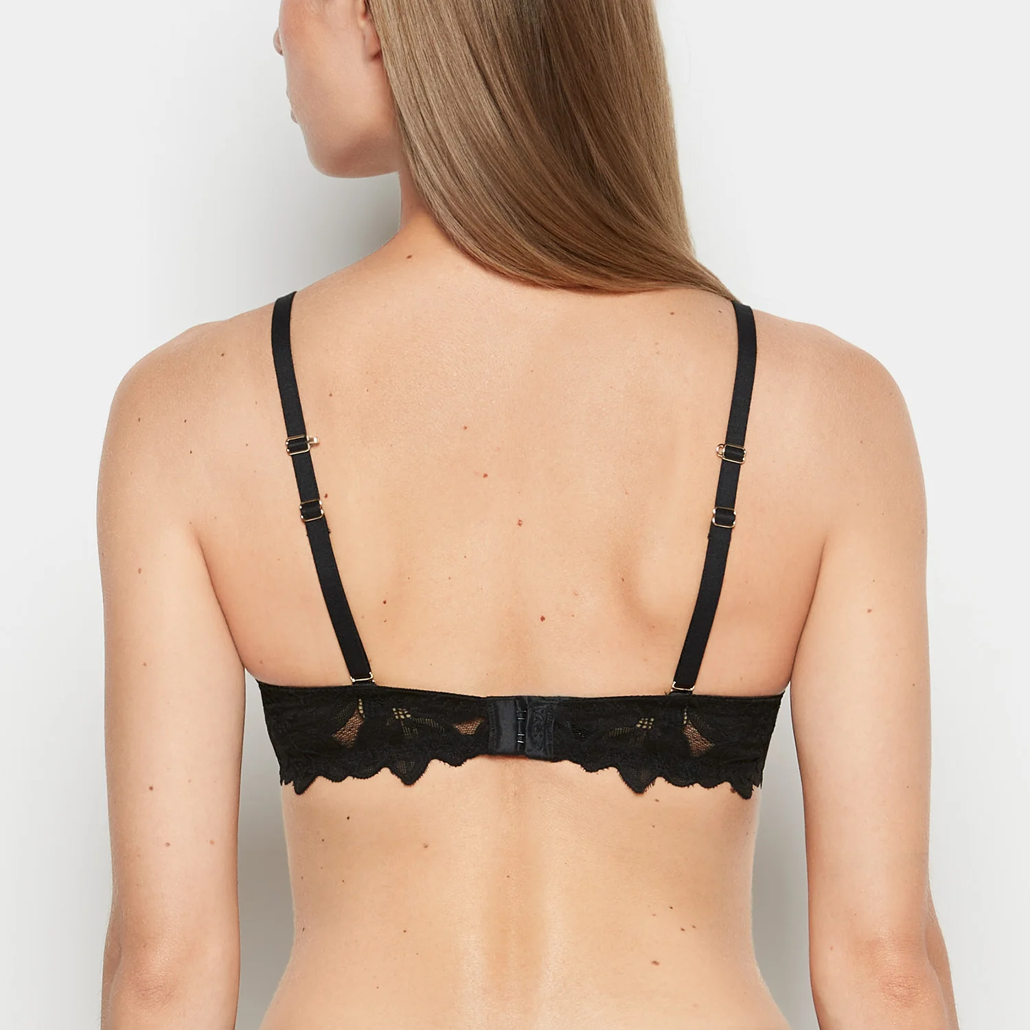 Push Up Bra with all over Reverie Lace in Tuxedo Black - Image 3