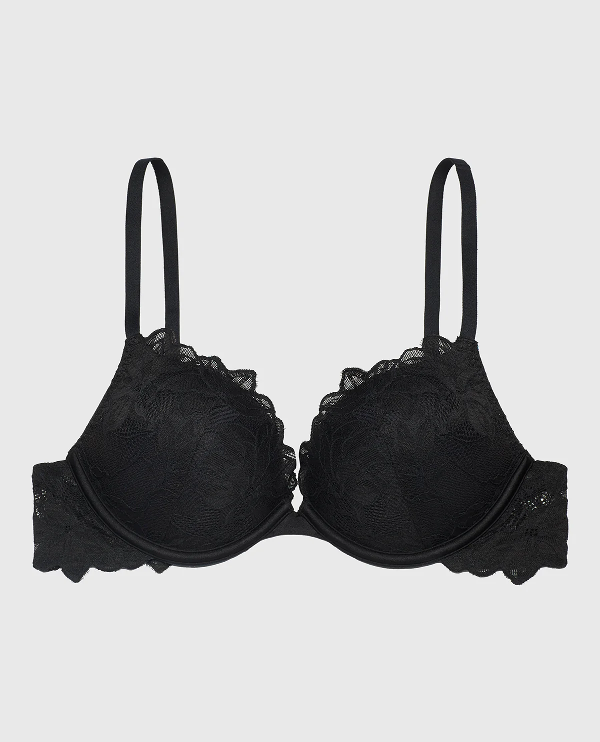 Push Up Bra with all over Reverie Lace in Tuxedo Black - Image 5
