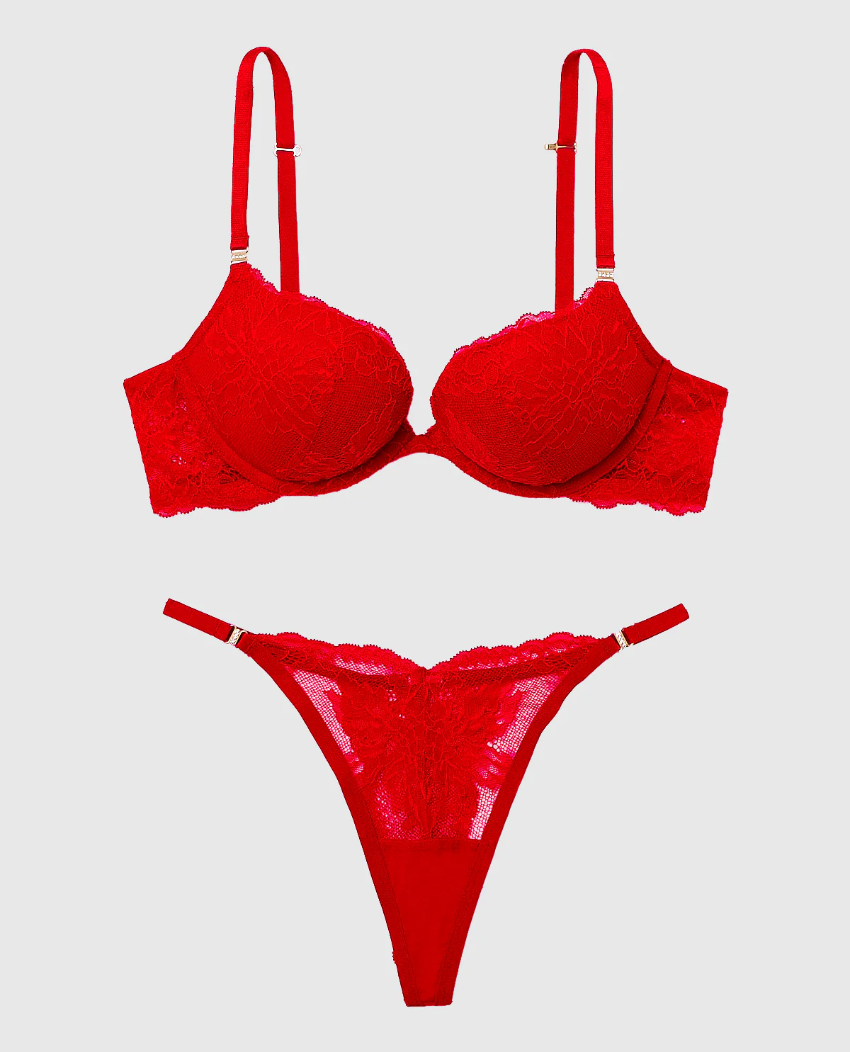 Push Up Bra with Allover Lace - Image 4