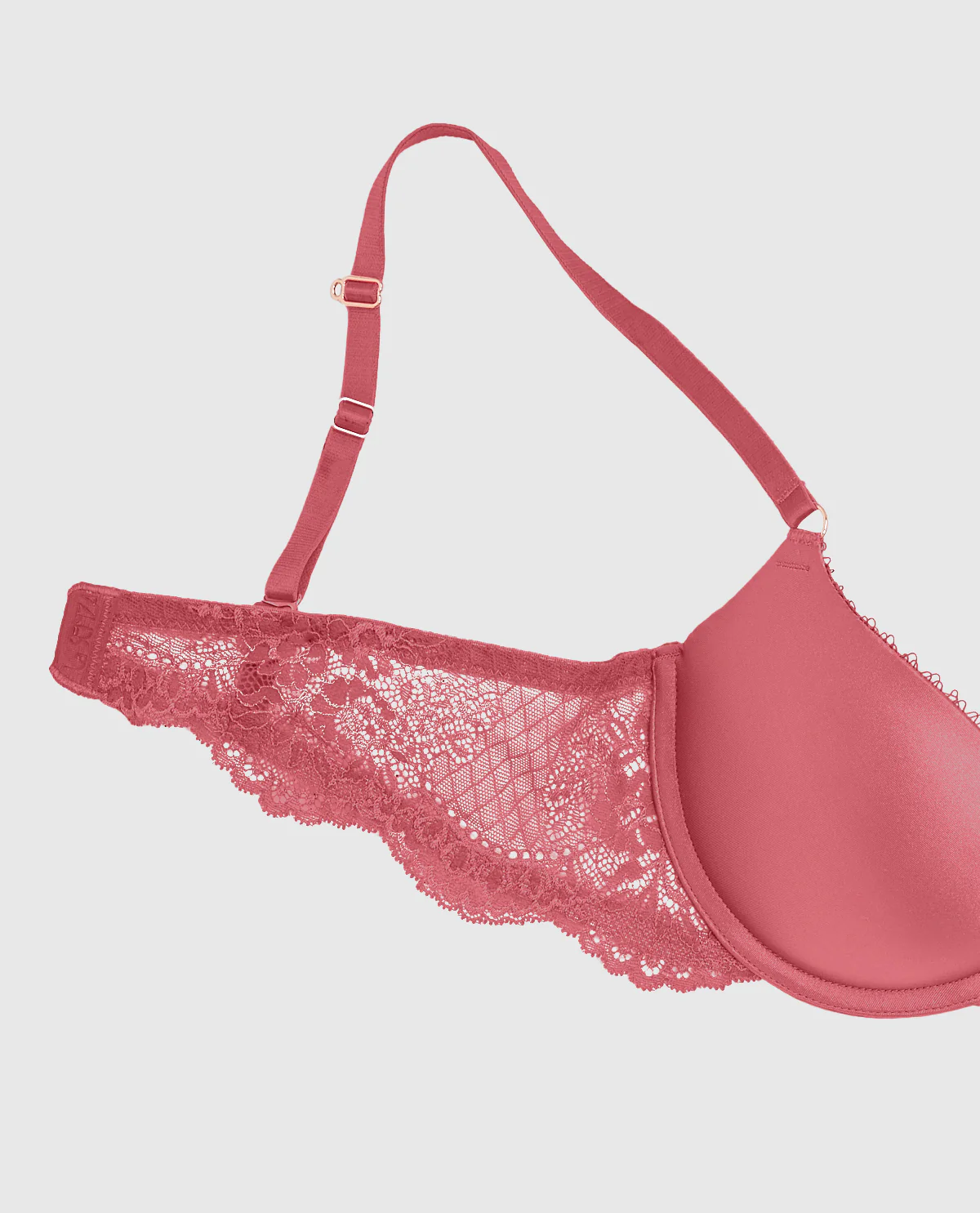 Push Up Bra with Lace Wing in Romantic Pink - Image 6