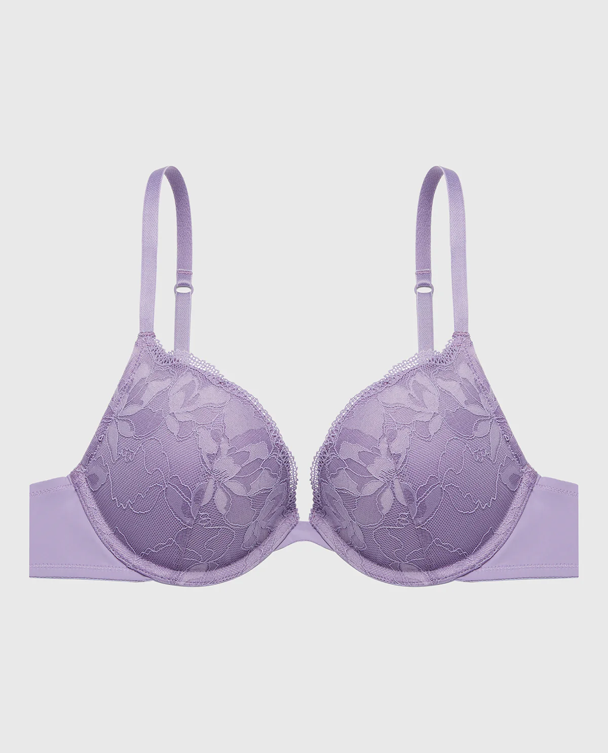 Push Up Plunge Bra With Charmed Lace in Purple Haze - Image 5