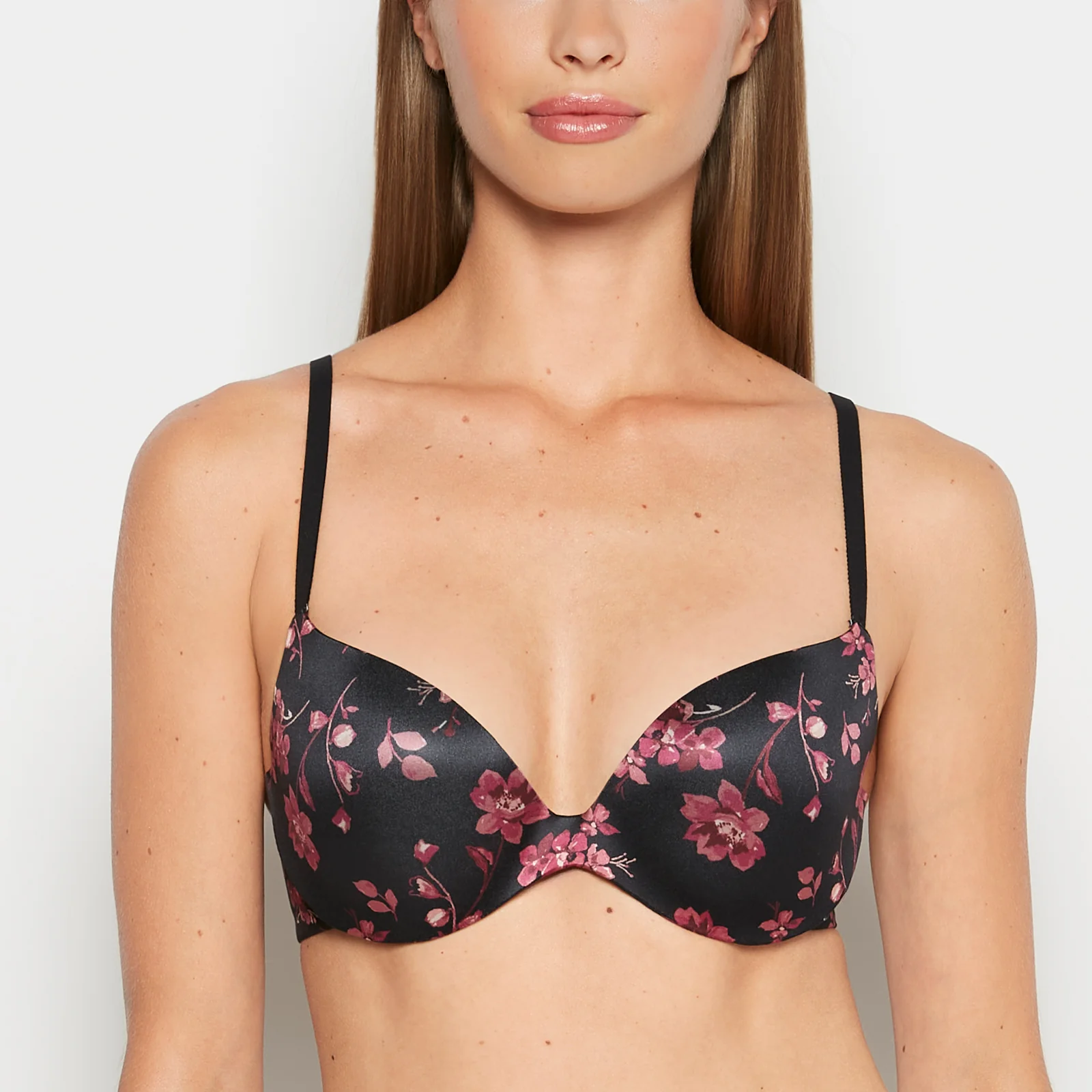 Push Up Plunge Bra with Wide Wings in Goddess Floral