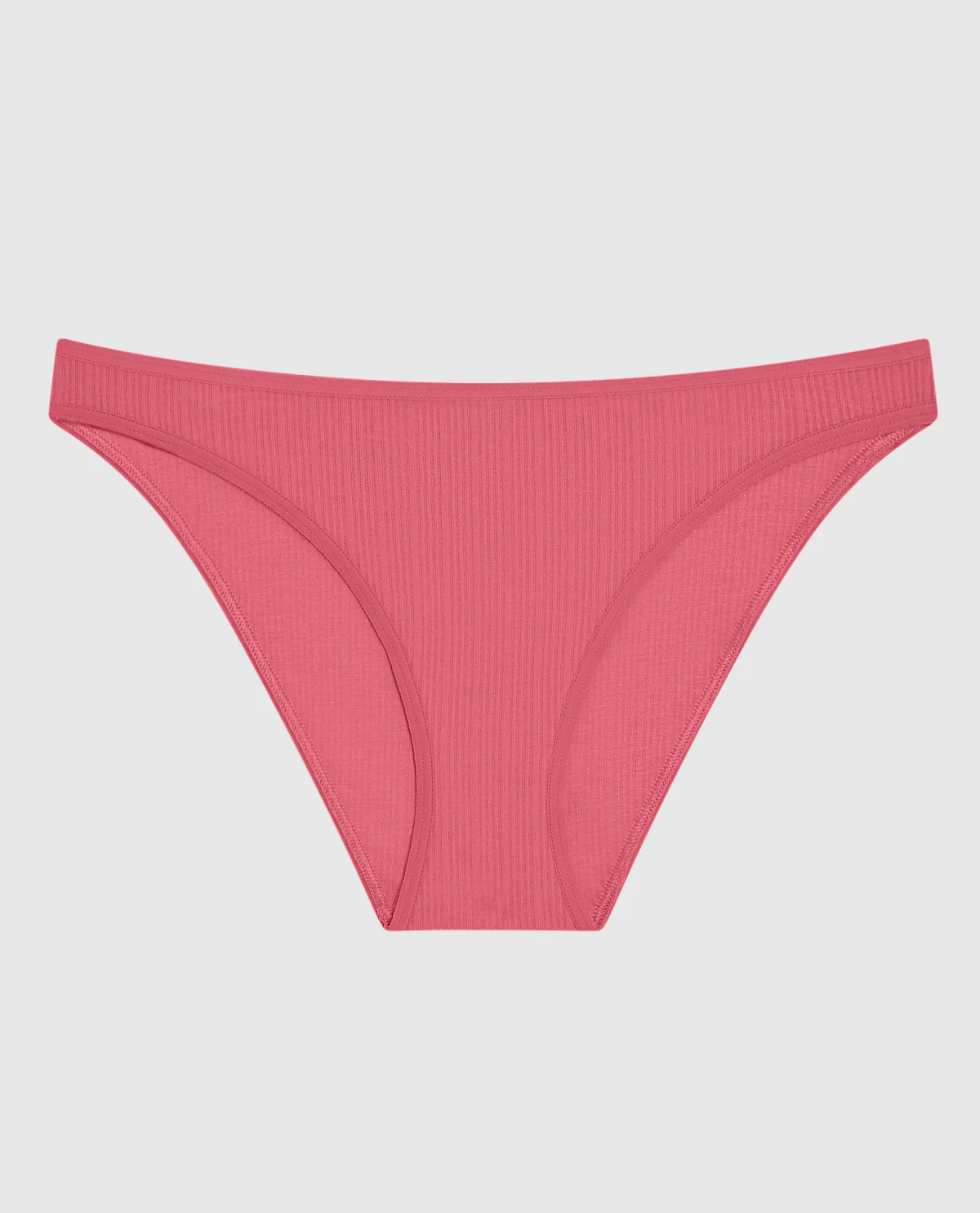 Ribbed Bikini Panty in Romantic Pink - Image 4