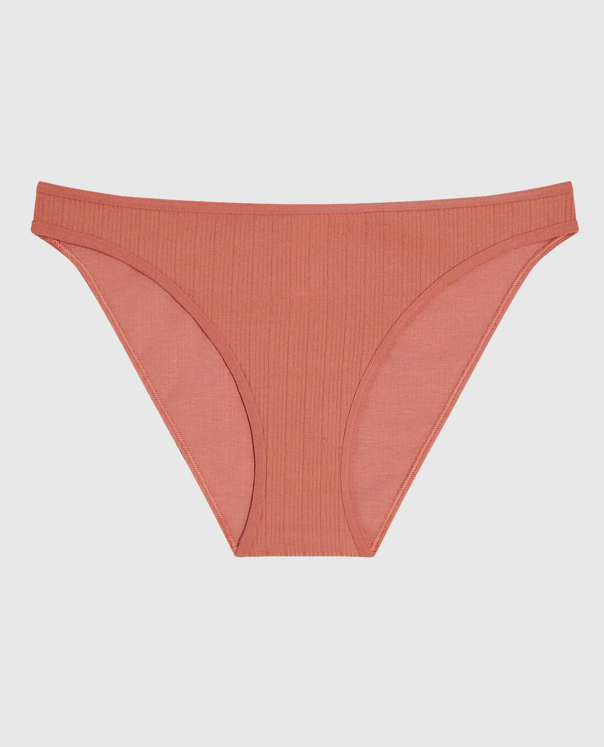 Ribbed Bikini Panty in Rosy Blush - Image 4