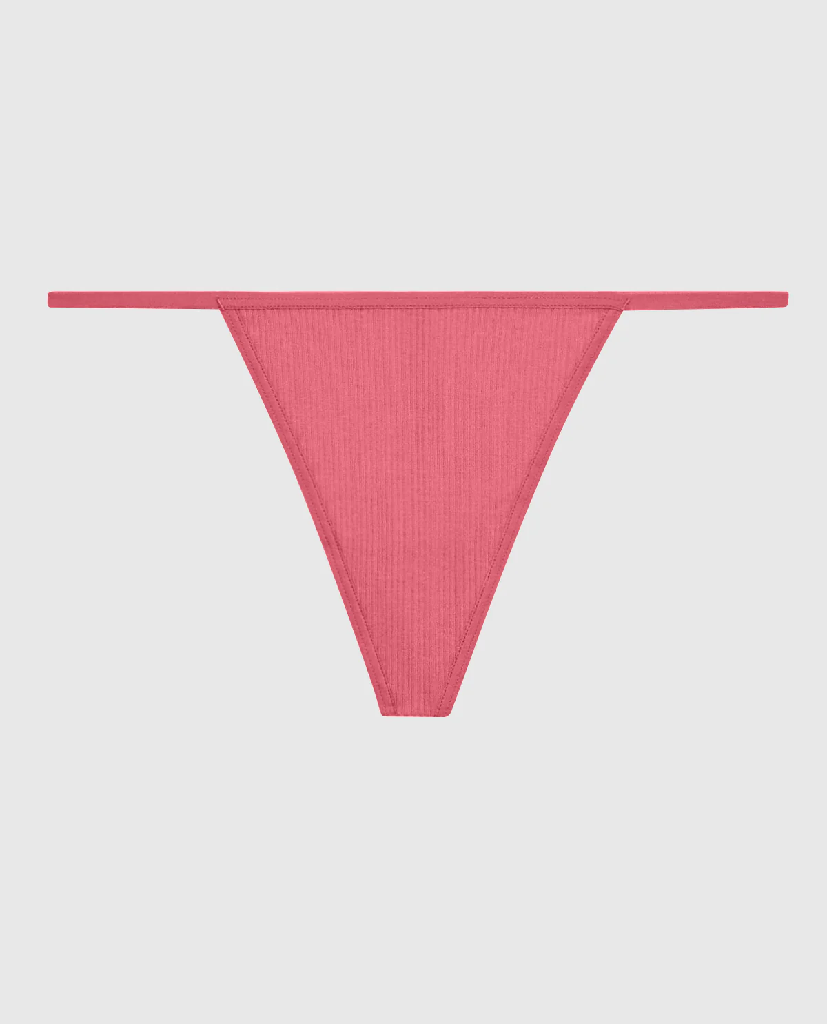 Ribbed G-String Panty in Romantic Pink - Image 4