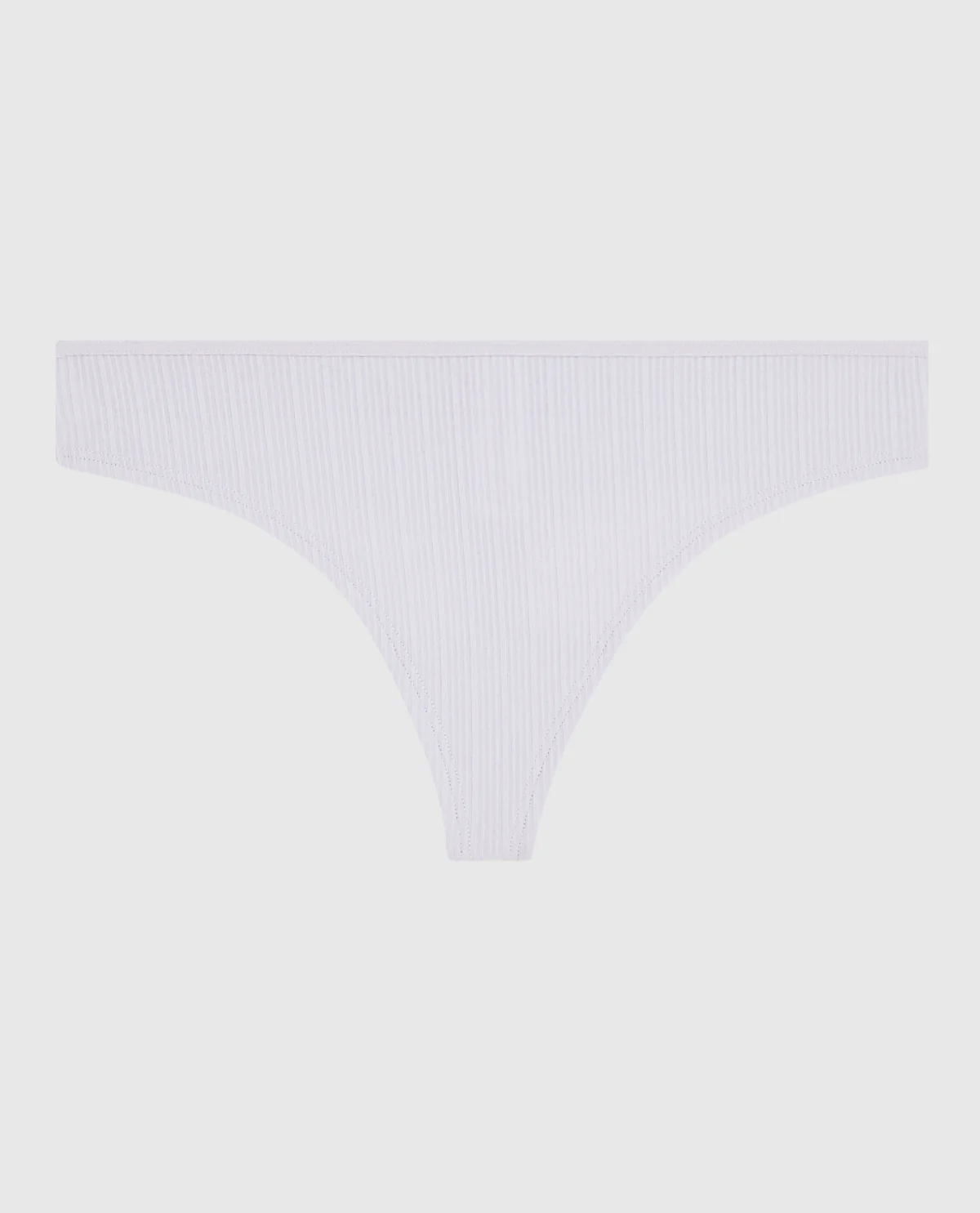 Ribbed Thong Panty in Lavender Cake - Image 4