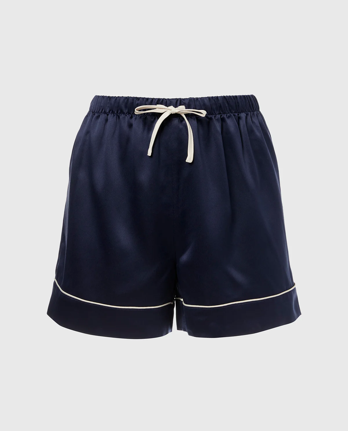 Satin Sleep Short in Dress Blues - Image 4