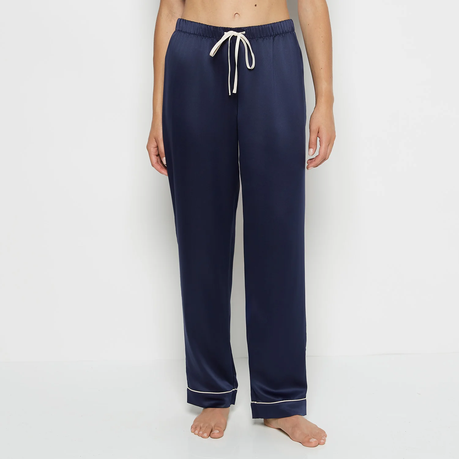 Satin Sleep Top in Dress Blues - Image 2