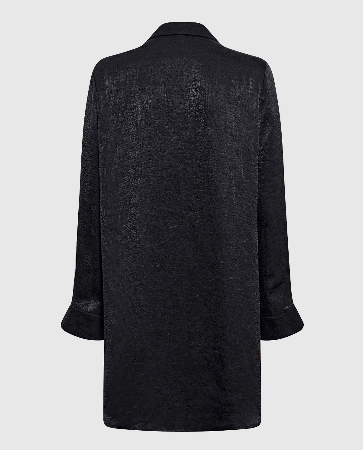 Satin Sleepshirt in Smoulder Black - Image 2