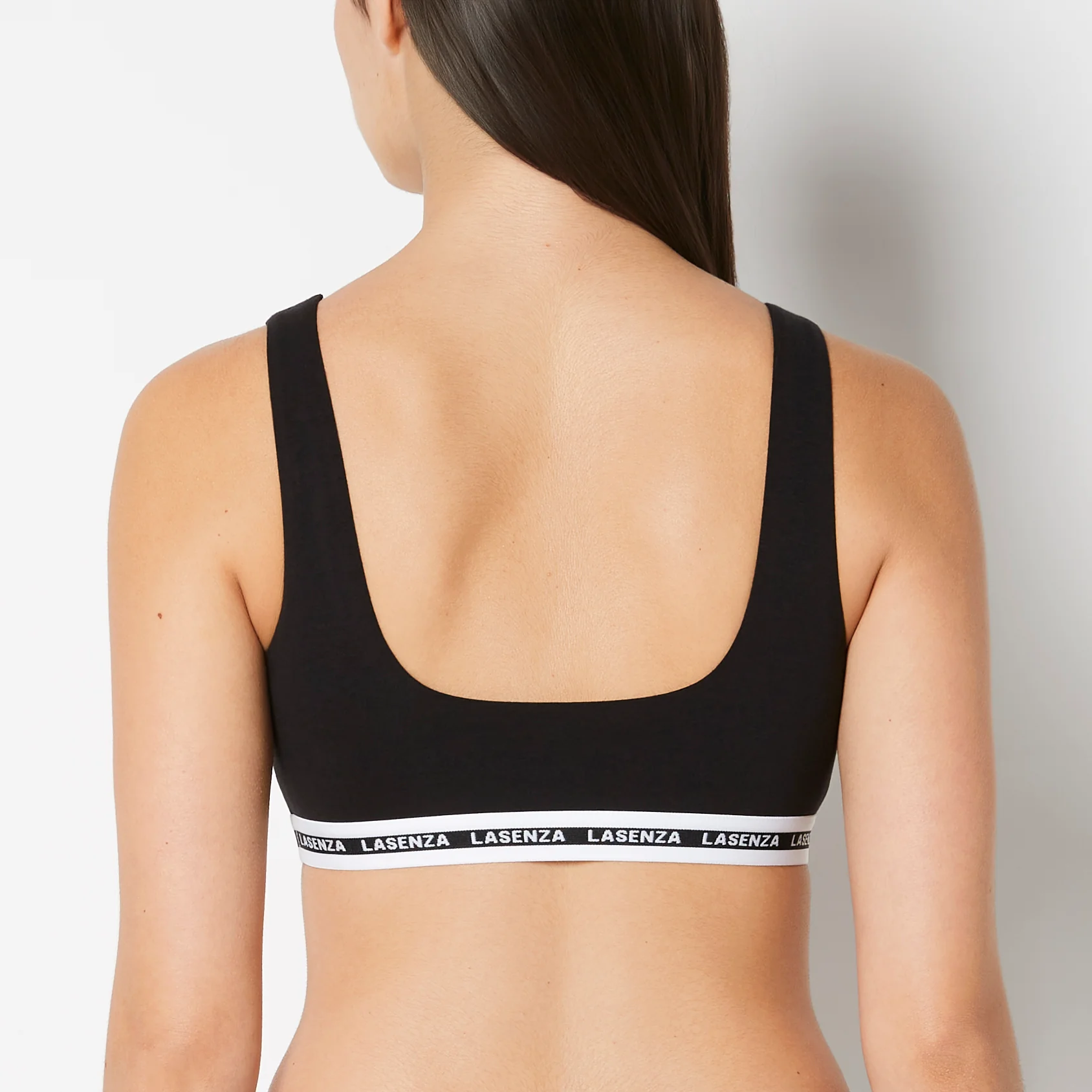 Scoop Bralette in Tuxedo Black - Image 3