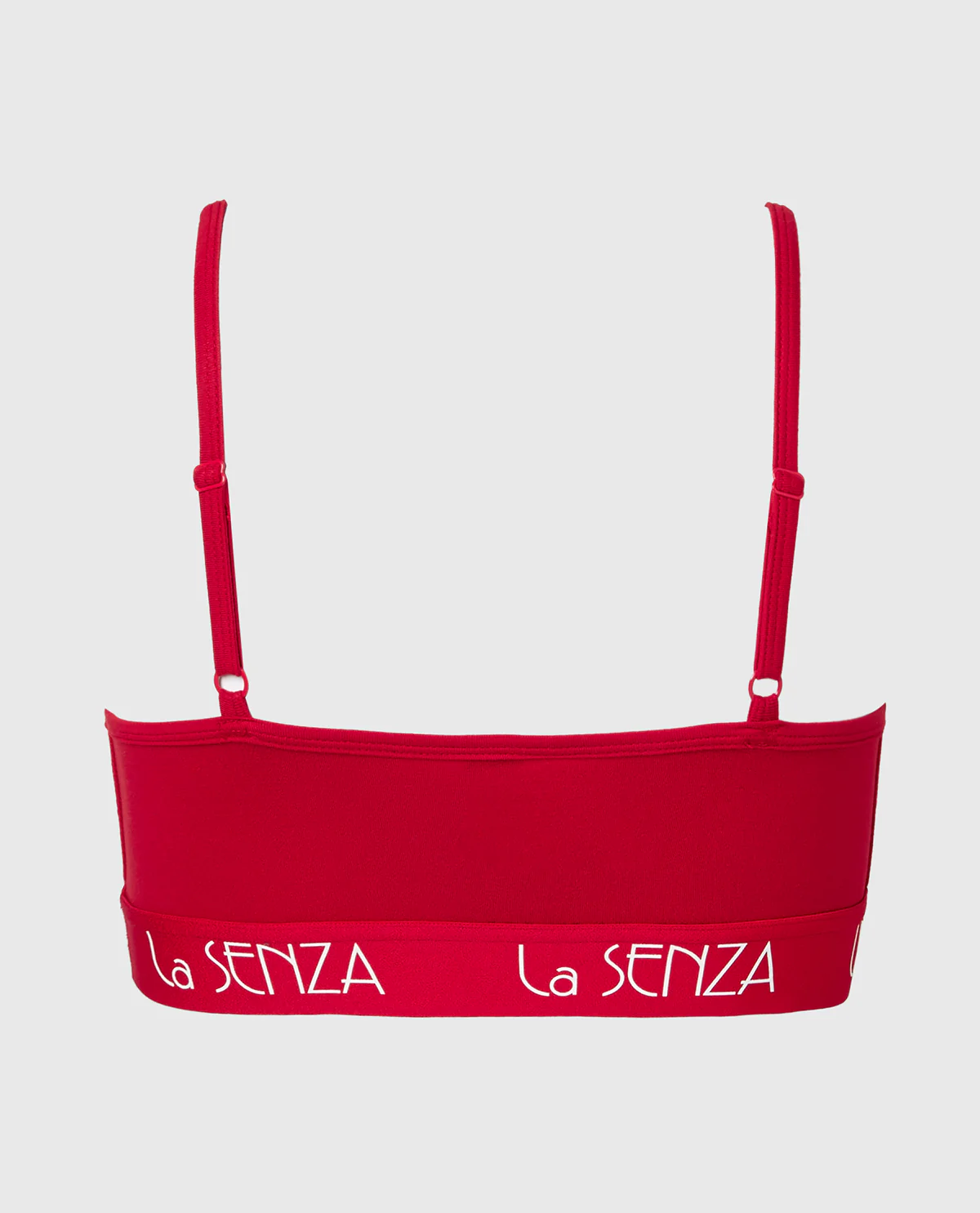 Scoop Bralette with Art Deco Band in Crimson - Image 5
