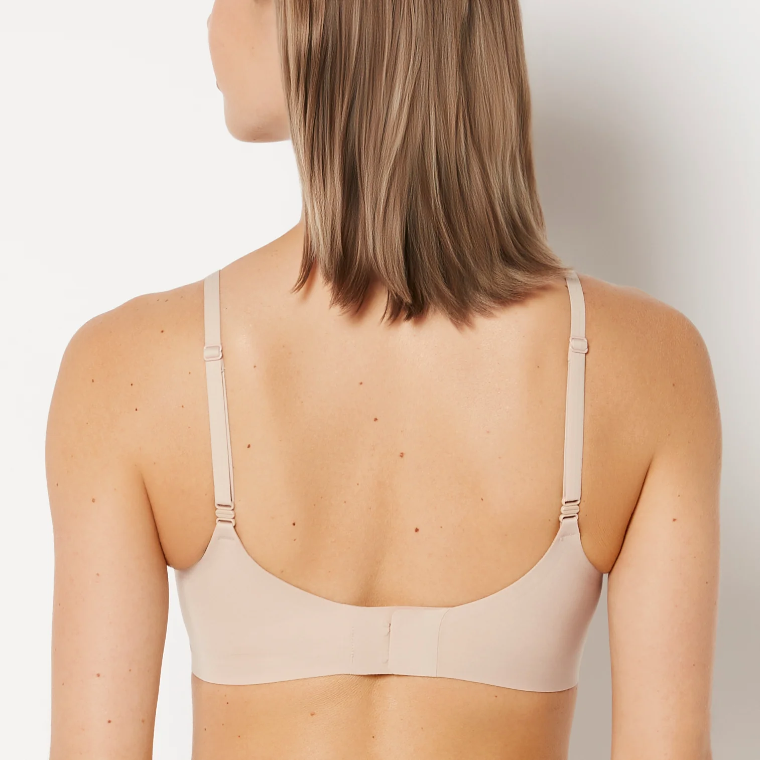 Scoop Neck Padded Bralette in Rosetan - Image 3