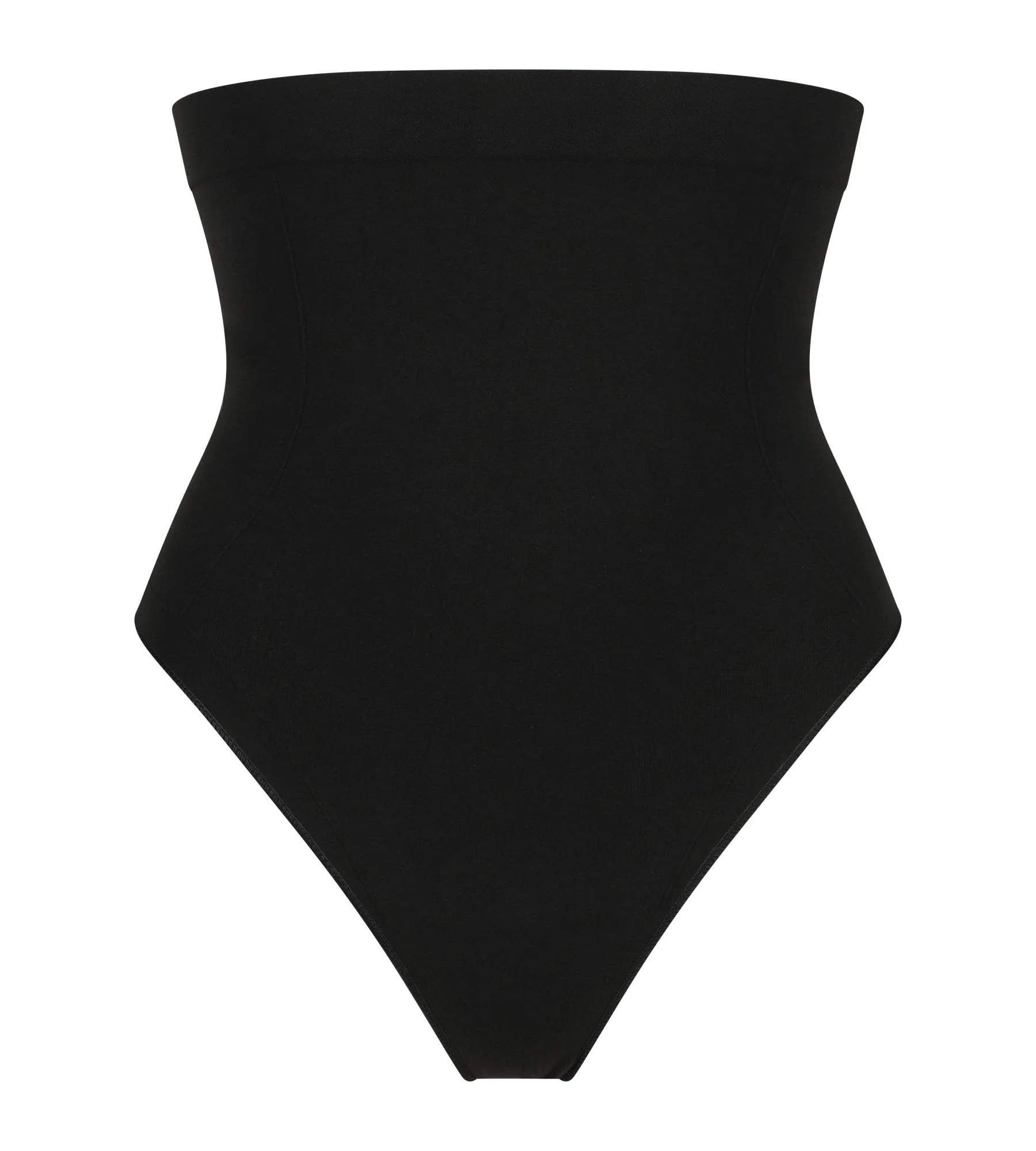 Sculpting High Rise Thong in Tuxedo Black - Image 4