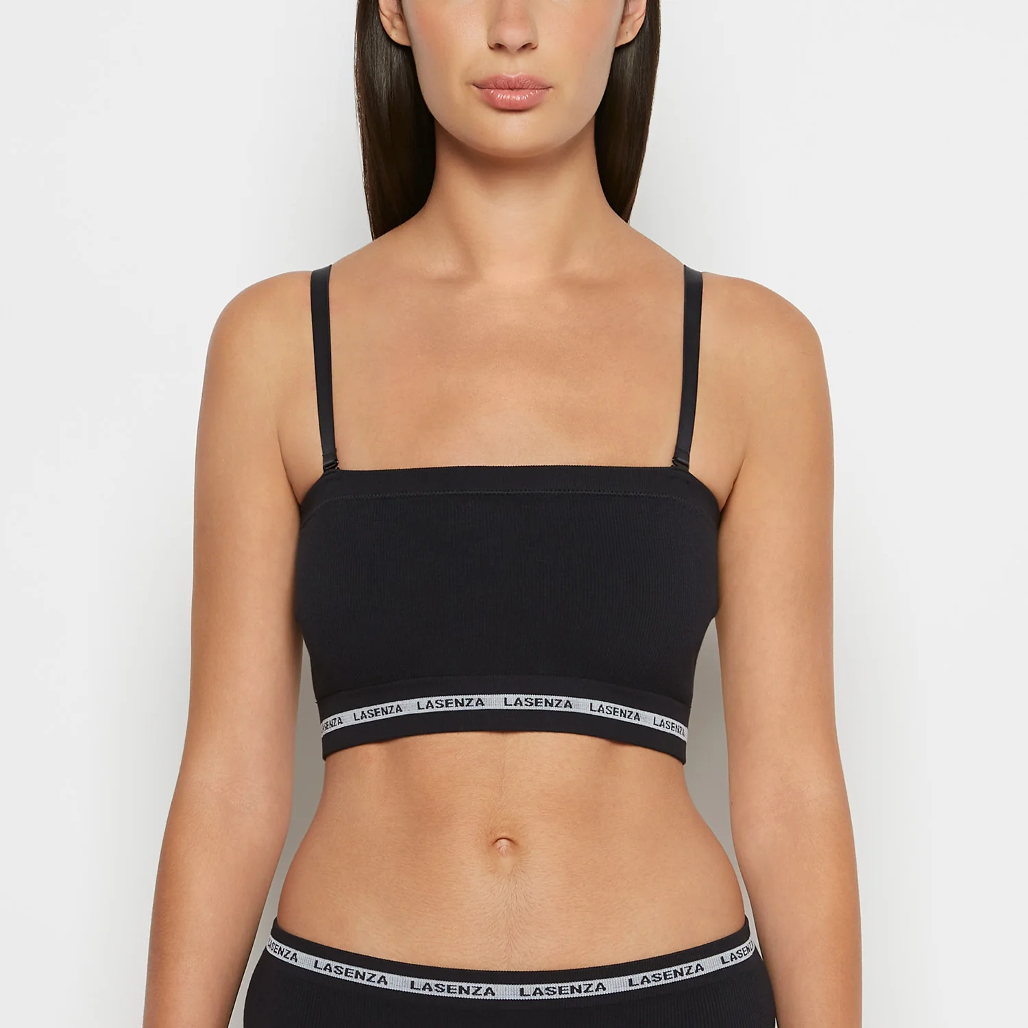 Seamless Bandeau in Tuxedo Black