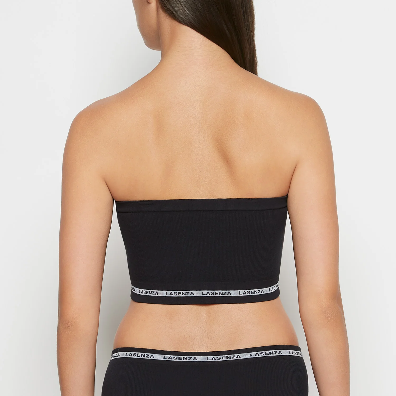 Seamless Bandeau in Tuxedo Black - Image 6