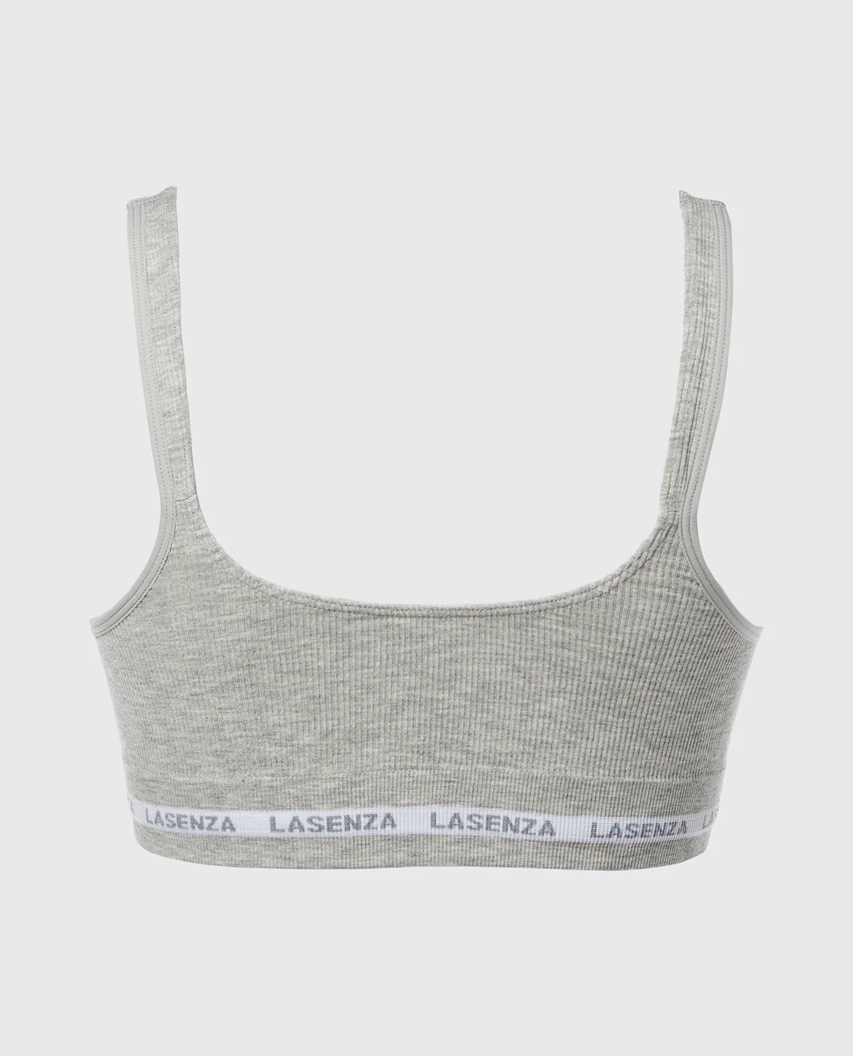 Seamless Triangle Padded Bra in Heather Grey - Image 5