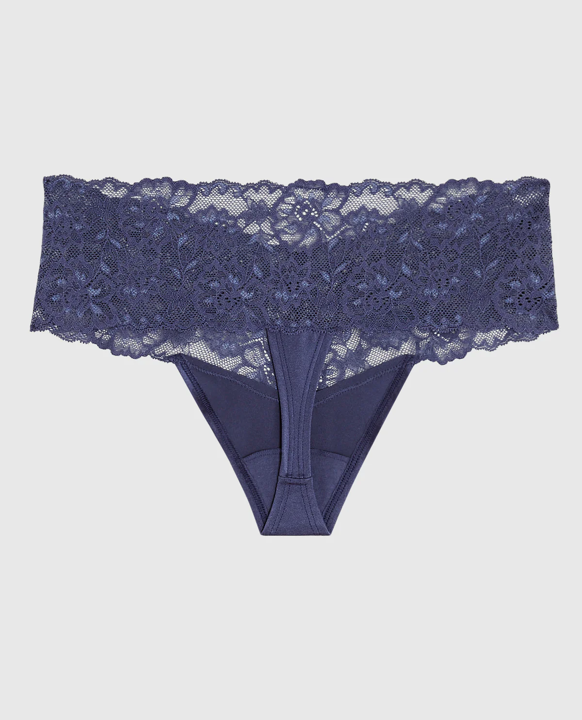 Sexy Lace Thong Panty in Dusk Blue - Image 5