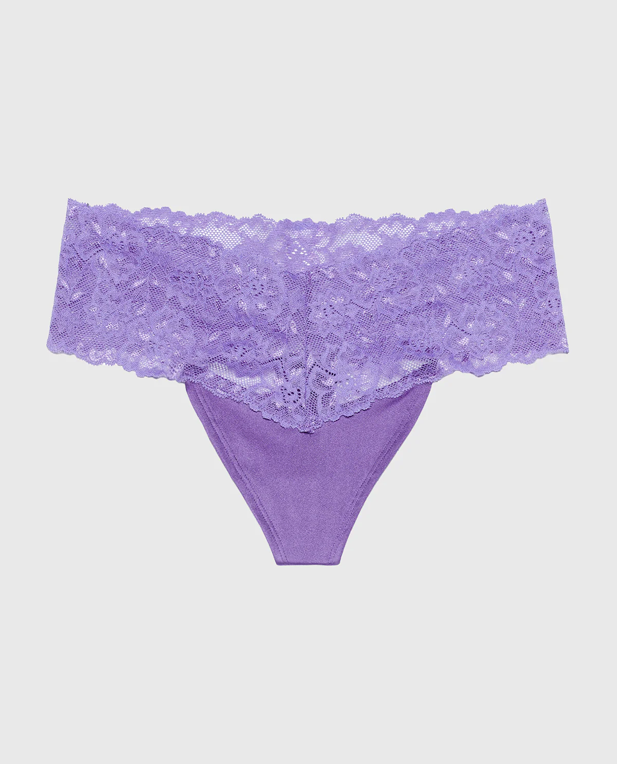 Sexy Lace Thong Panty in Purple Opulence - Image 4