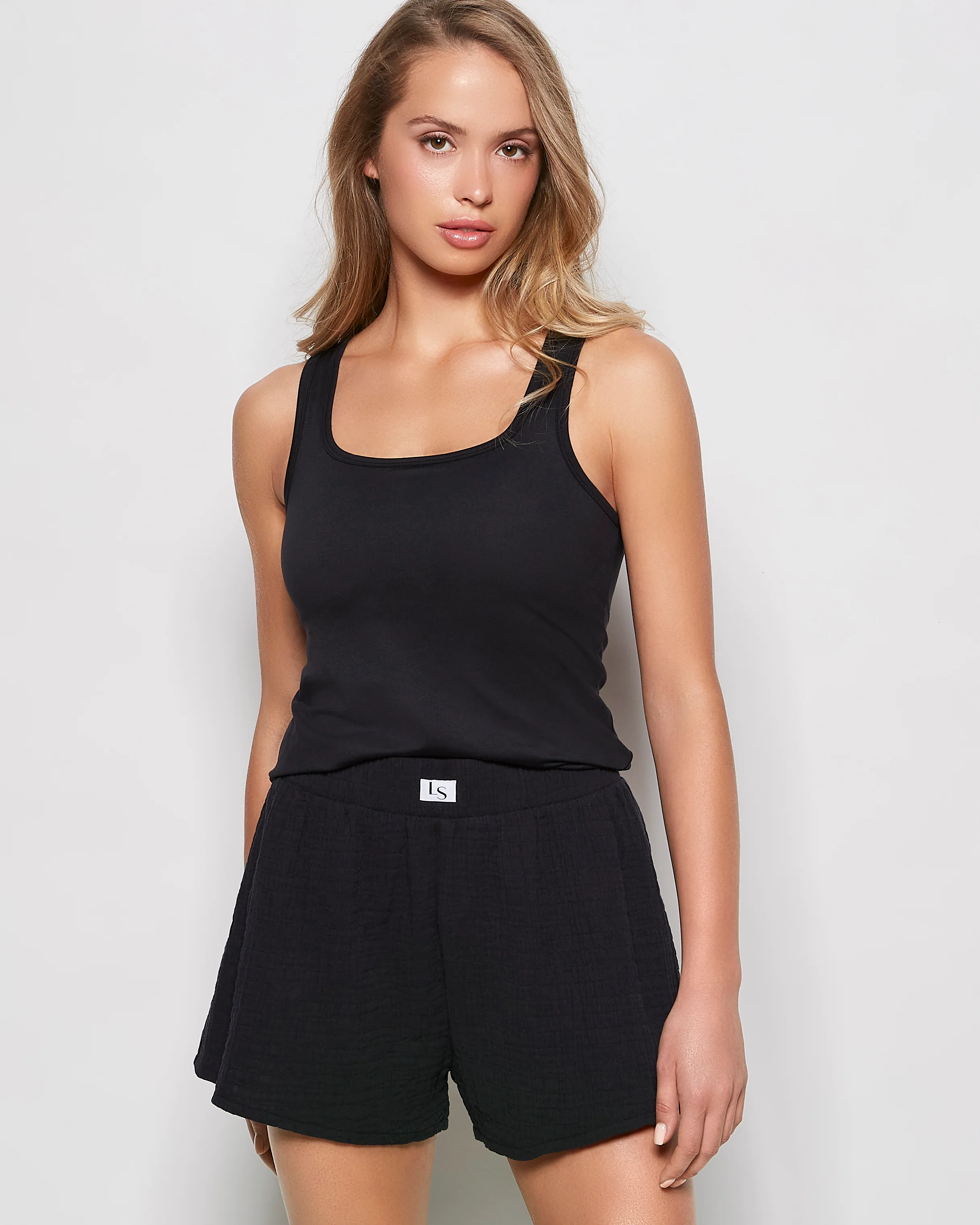 Sleep Tank in Black - Image 5