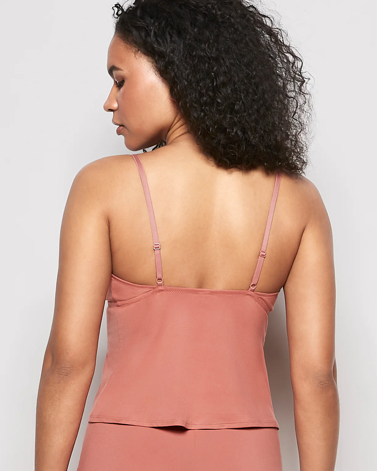Sleep Tank with Elemental Lace in Rosy Blush - Image 3