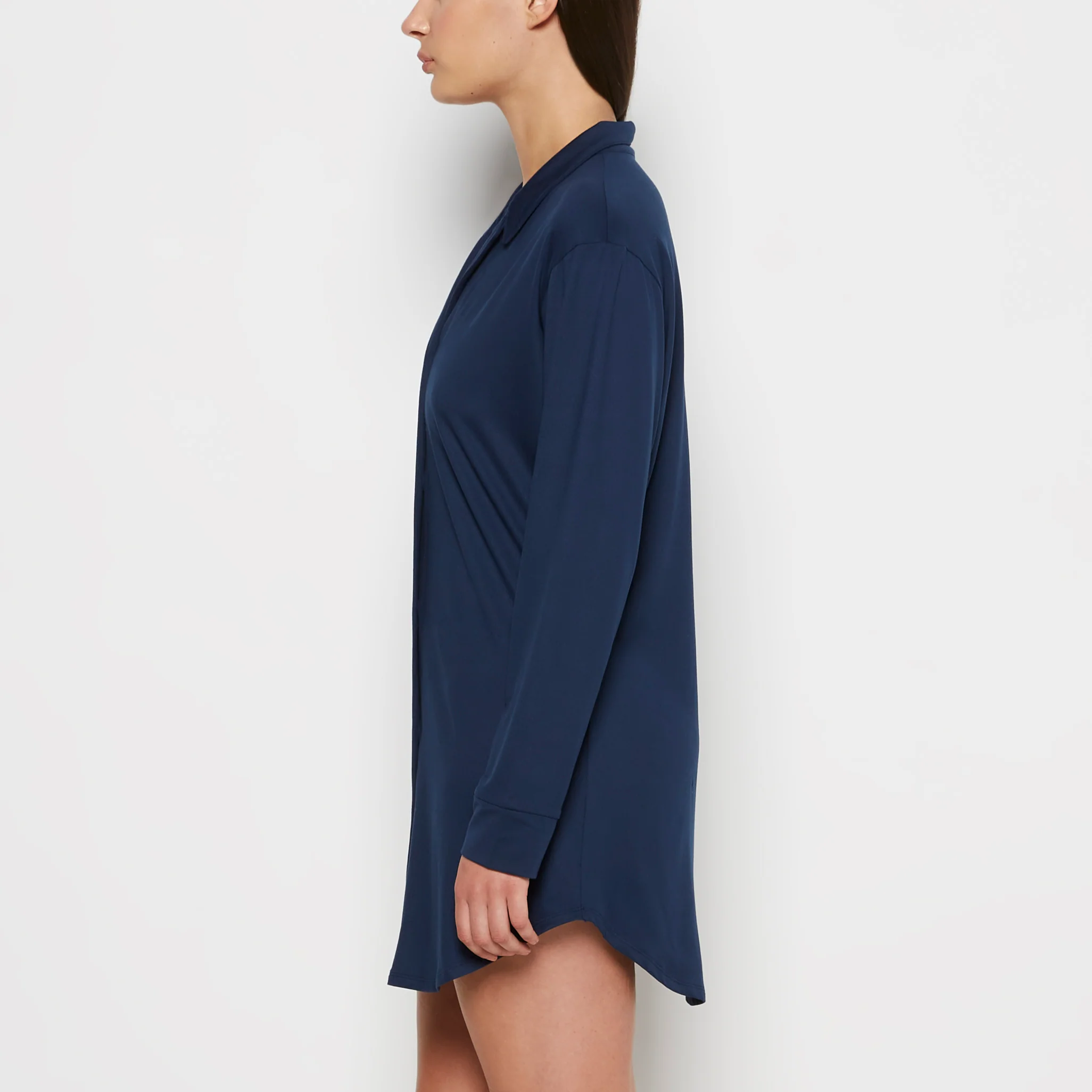 Sleepshirt in Dark Navy - Image 2