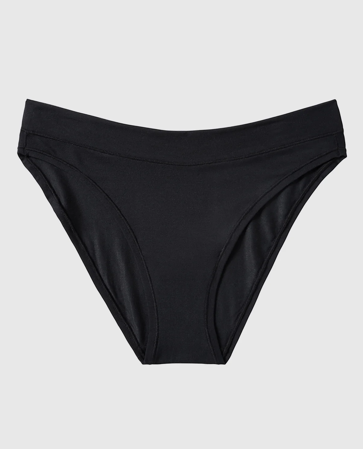 Smooth Comfort High Leg Bikini Panty in Tuxedo Black - Image 4