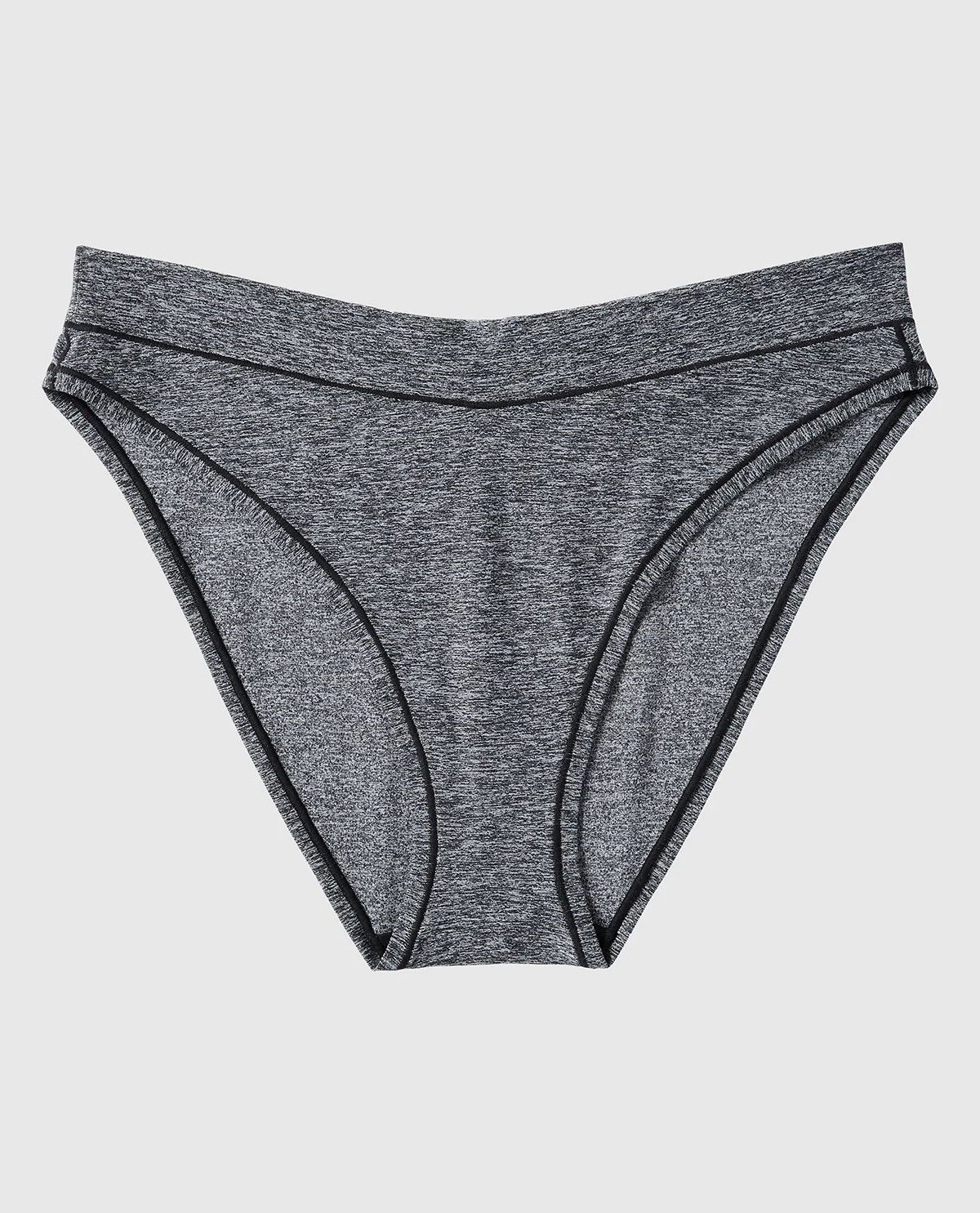 Smooth Comfort High Leg Bikini Panty in Tuxedo Black - Image 5
