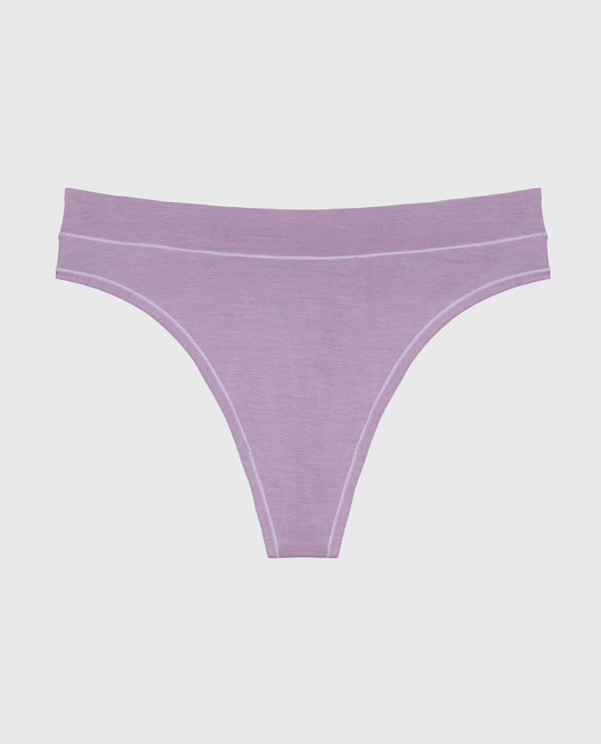 Smooth Comfort High Leg Thong Panty in Purple Haze - Image 4