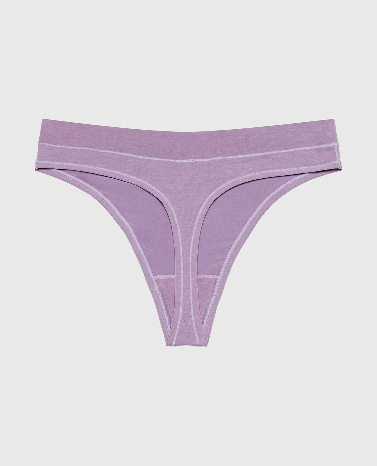 Smooth Comfort High Leg Thong Panty in Purple Haze - Image 5
