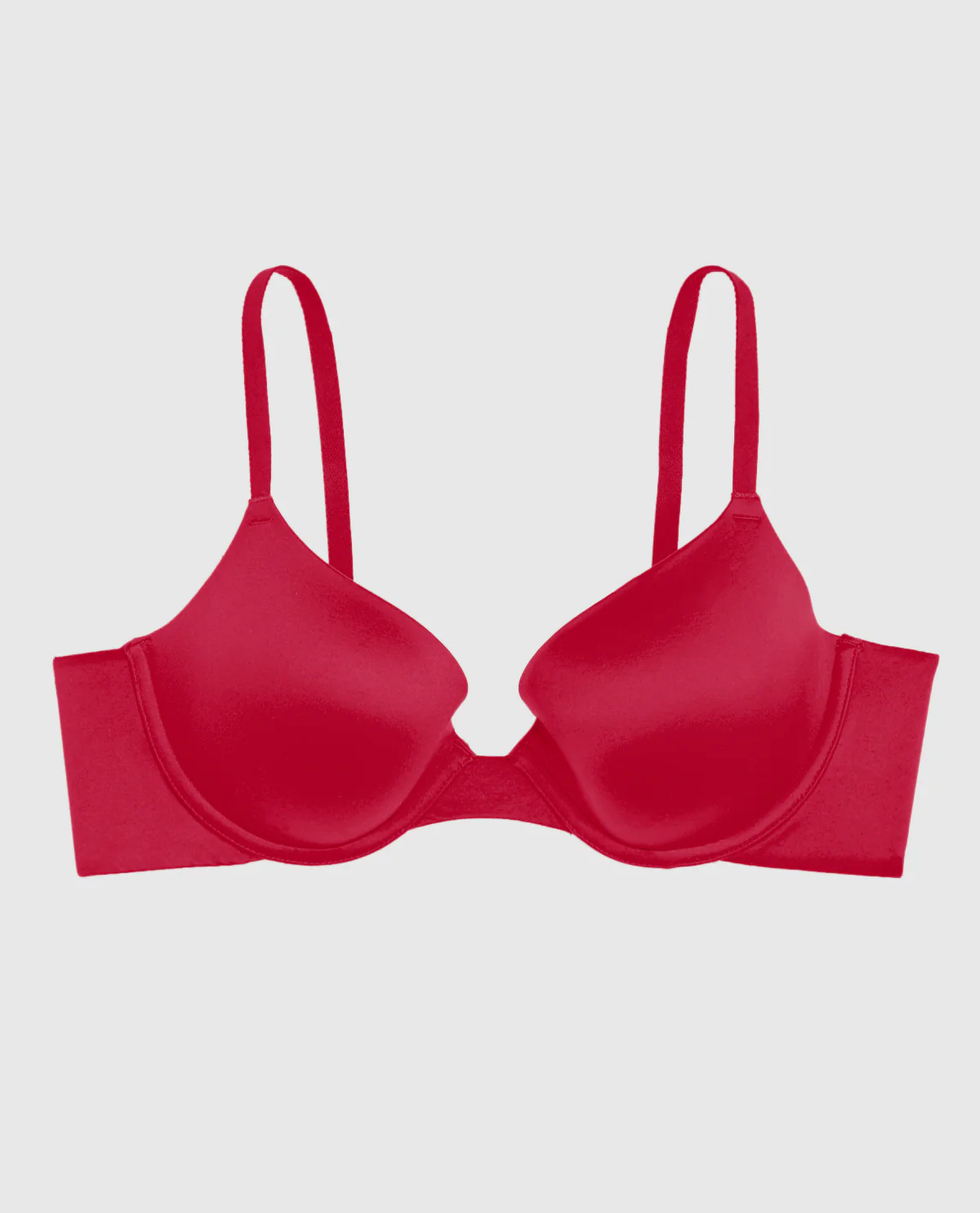 Comfort Lightly Lined Demi Bra in Cosmo Red - Image 5