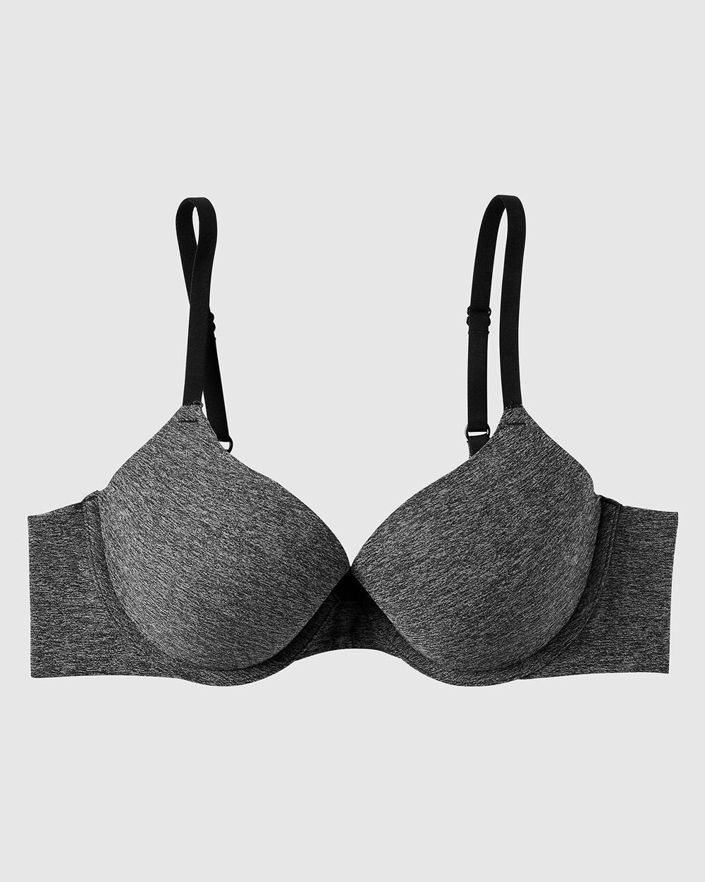 Smooth Comfort Lightly Lined Demi Bra in Tuxedo Black - Image 4
