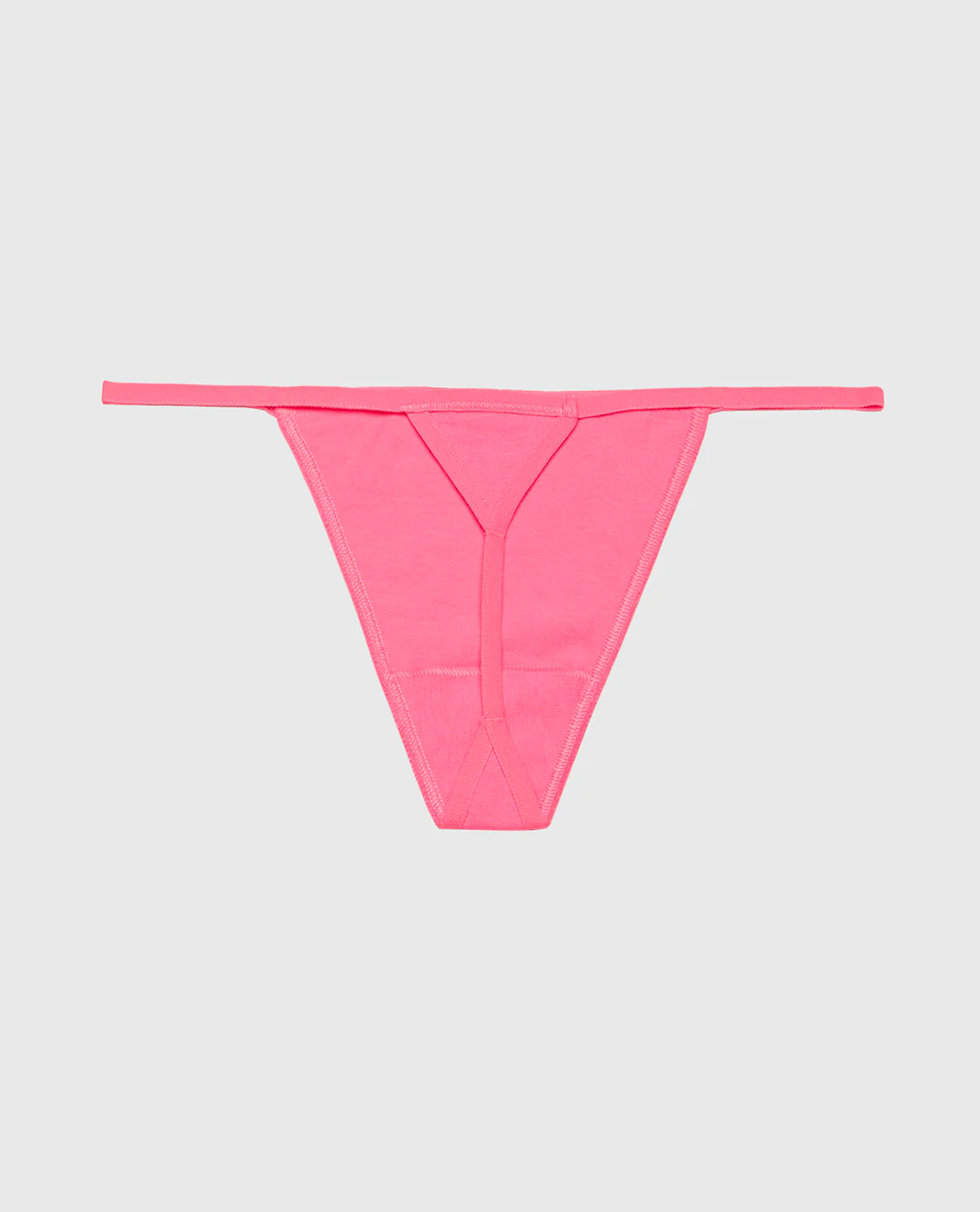 Smooth Cotton G-String Panty in Hot Pink - Image 5