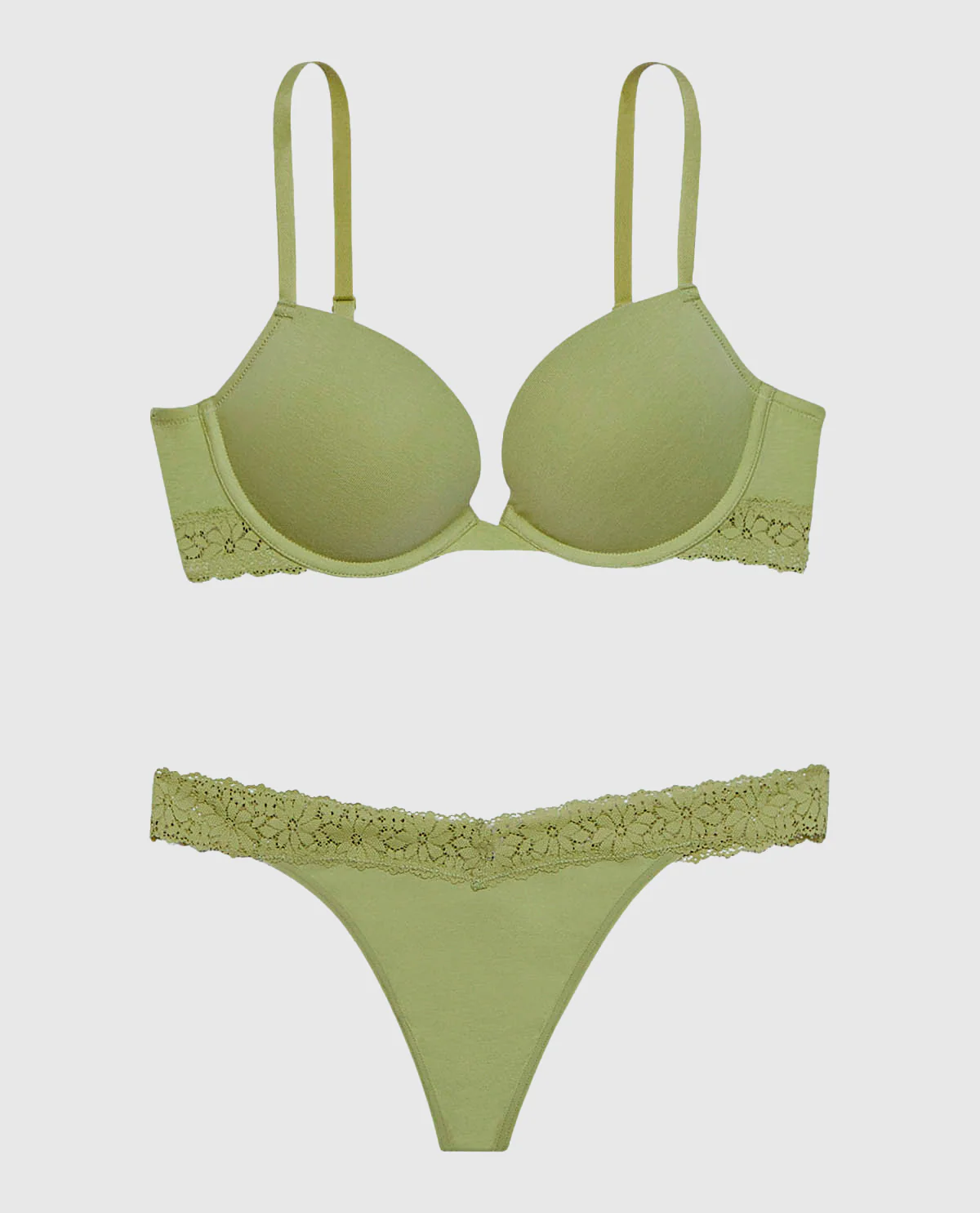 Smooth Cotton Push Up Bra - Image 2