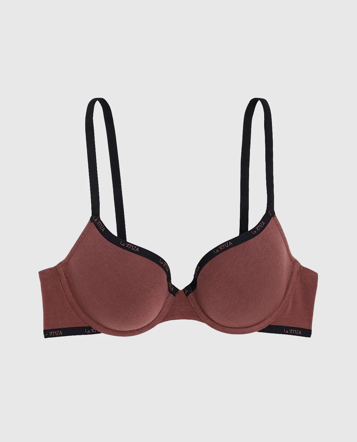 Smooth Lightly Lined Demi Bra in Dusty Cedar - Image 5