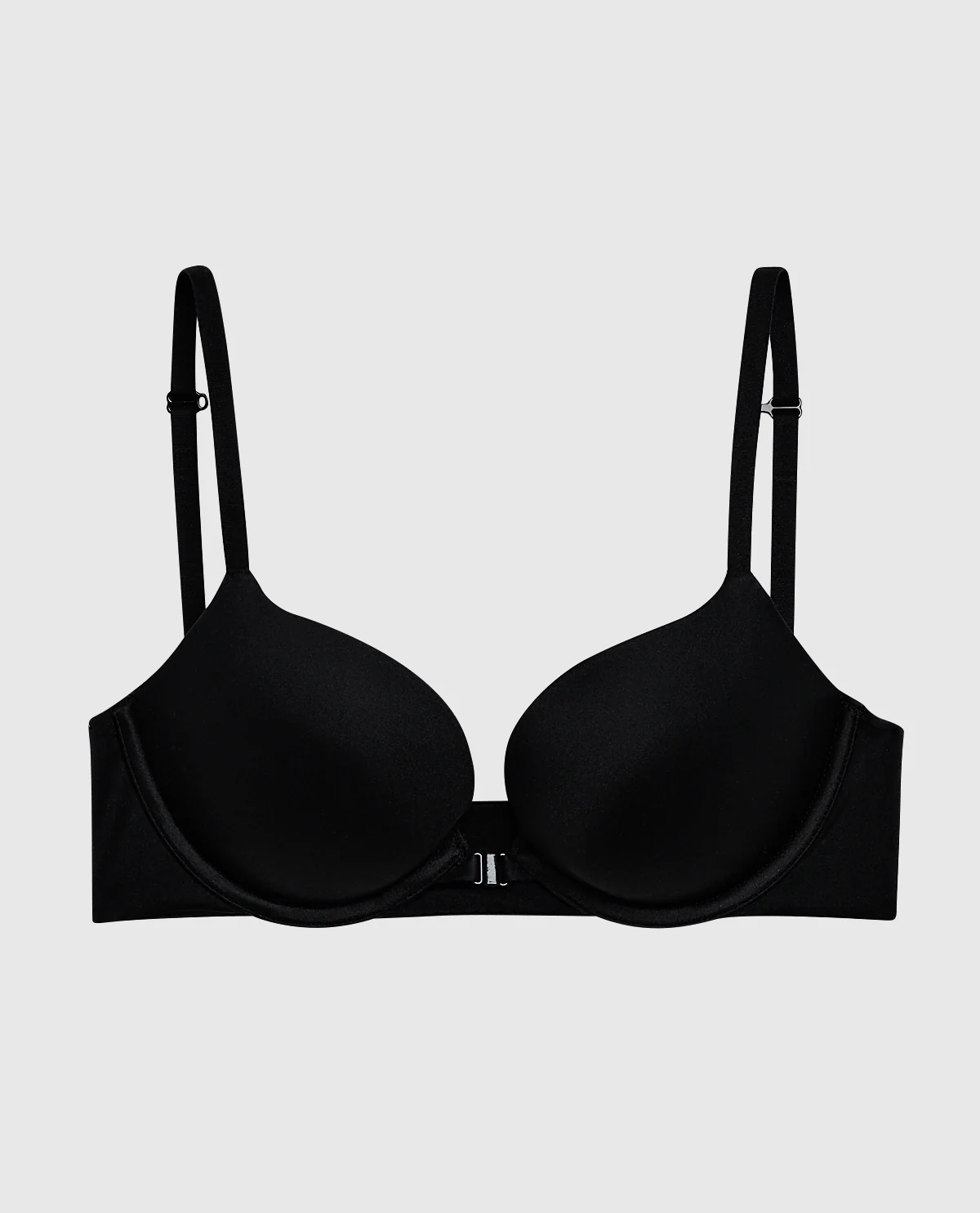 Push Up Bra with Front Clasp in Black - Image 5