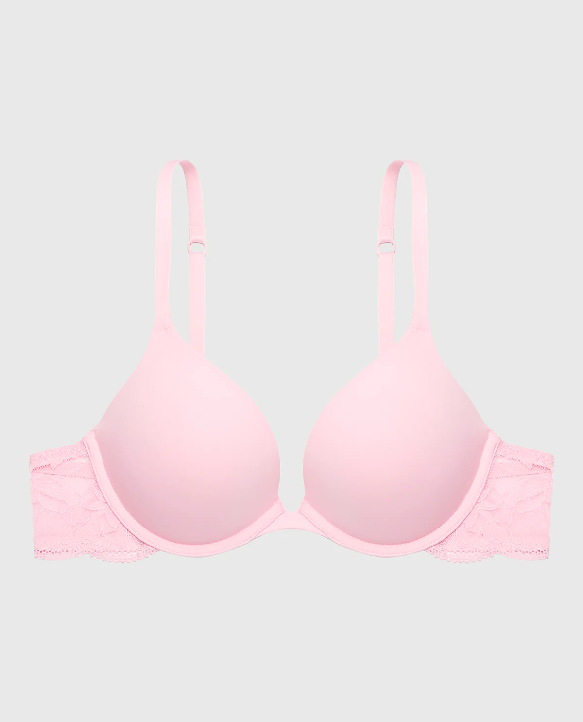 Smooth Push Up Plunge Bra With Charmed Lace Wing in Sweet Dream - Image 5