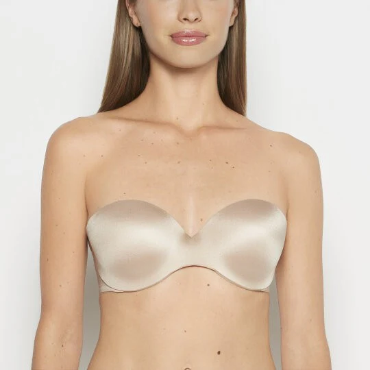 Strapless Lightly Lined Bra in Rosetan - Image 7